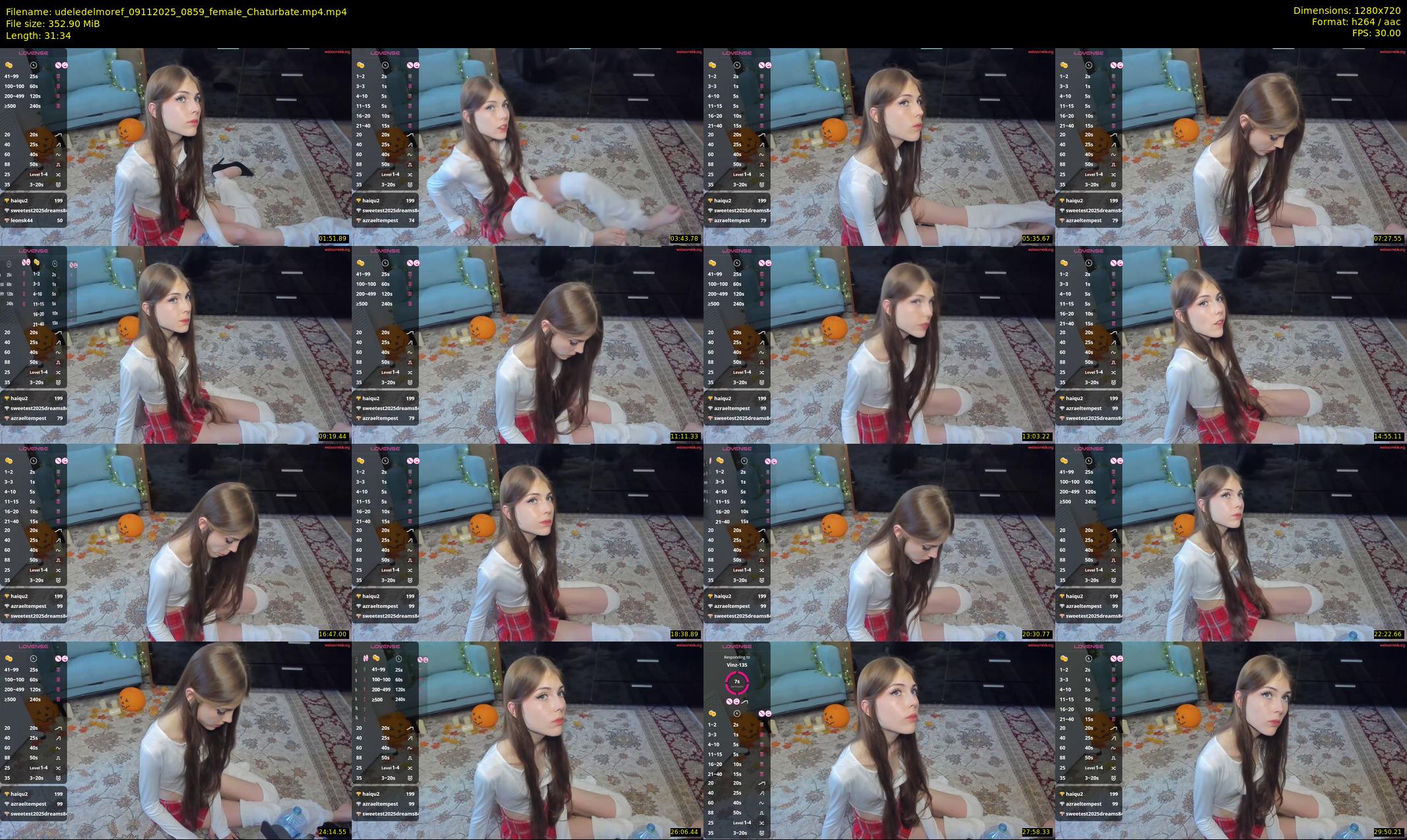 udeledelmoref — 32 minute Chaturbate female cam show recording, 720p, Nov 9, 2025