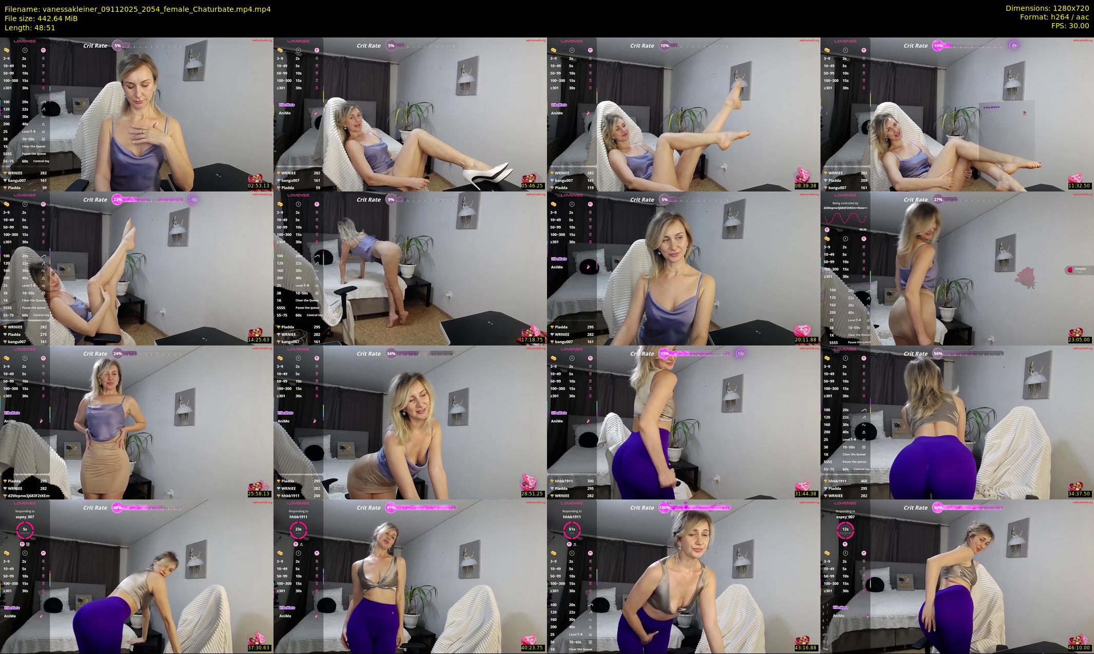vanessakleiner — 49 minute Chaturbate female cam show recording, 720p, Nov 9, 2025