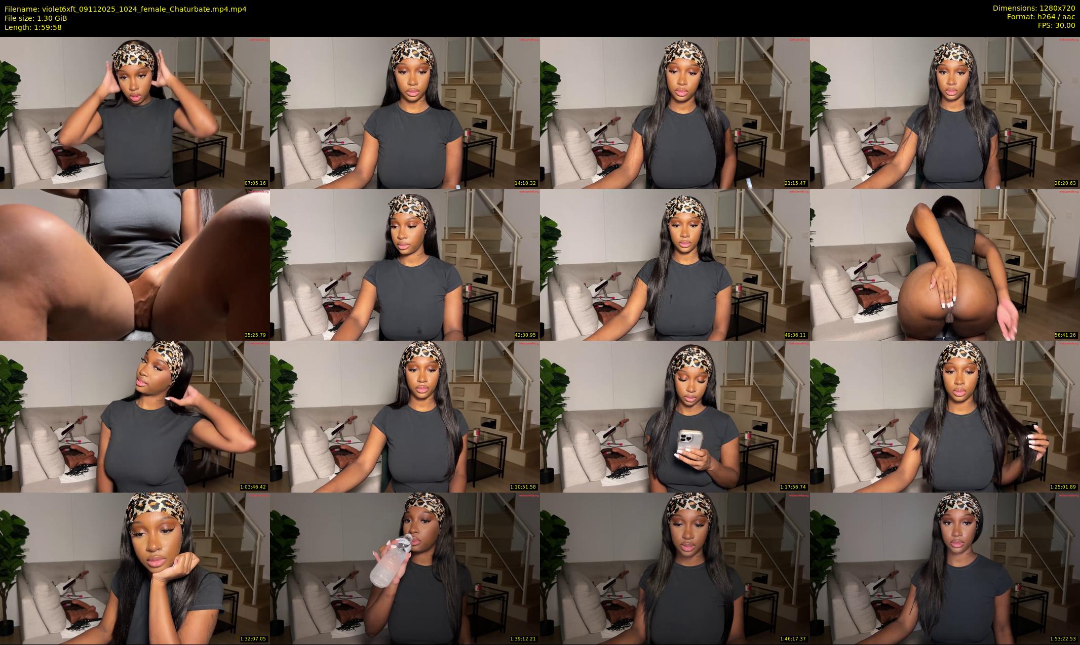 violet6xft — 120 minute Chaturbate female cam show recording, 720p, Nov 9, 2025