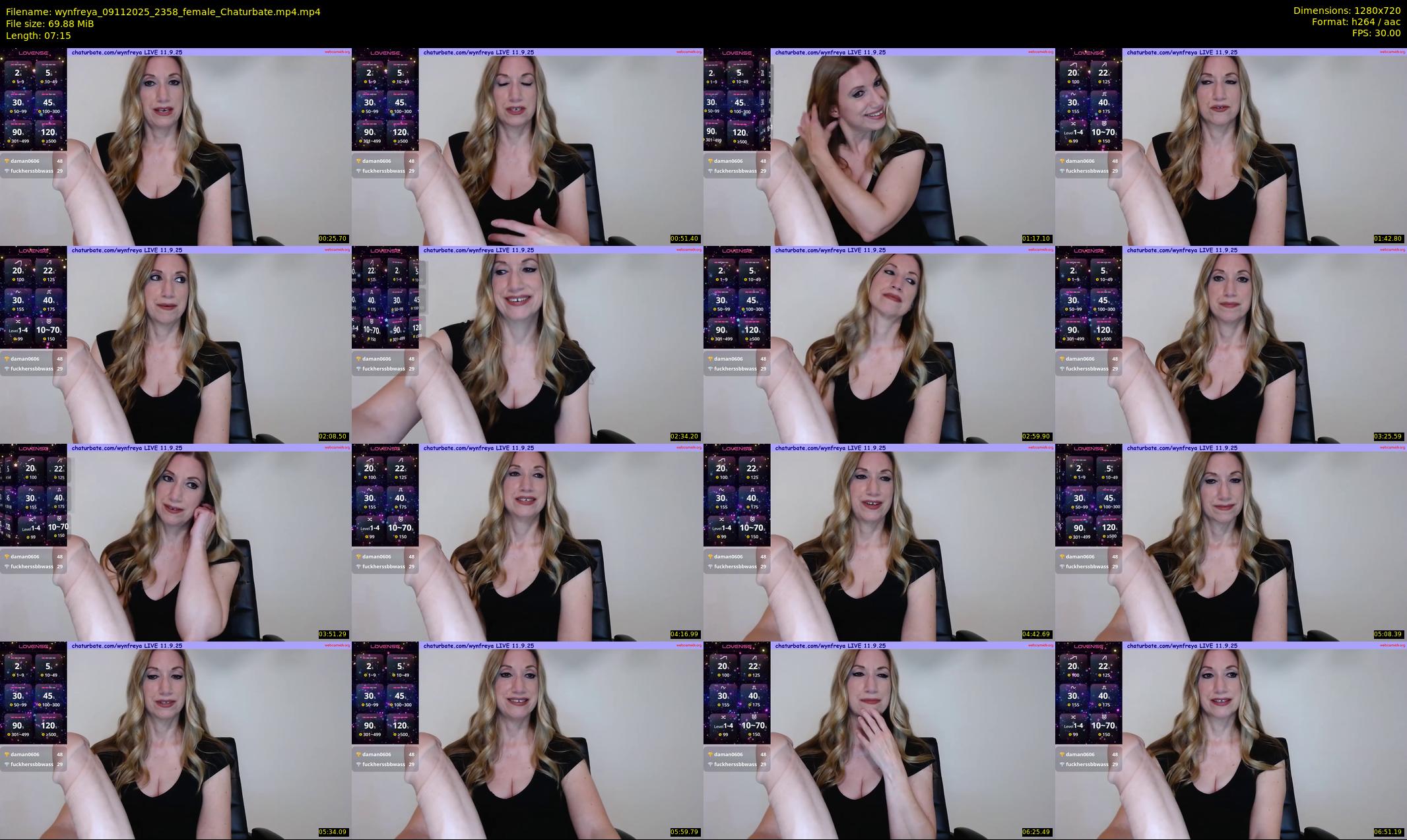 wynfreya — 8 minute Chaturbate female cam show recording, 720p, Nov 9, 2025