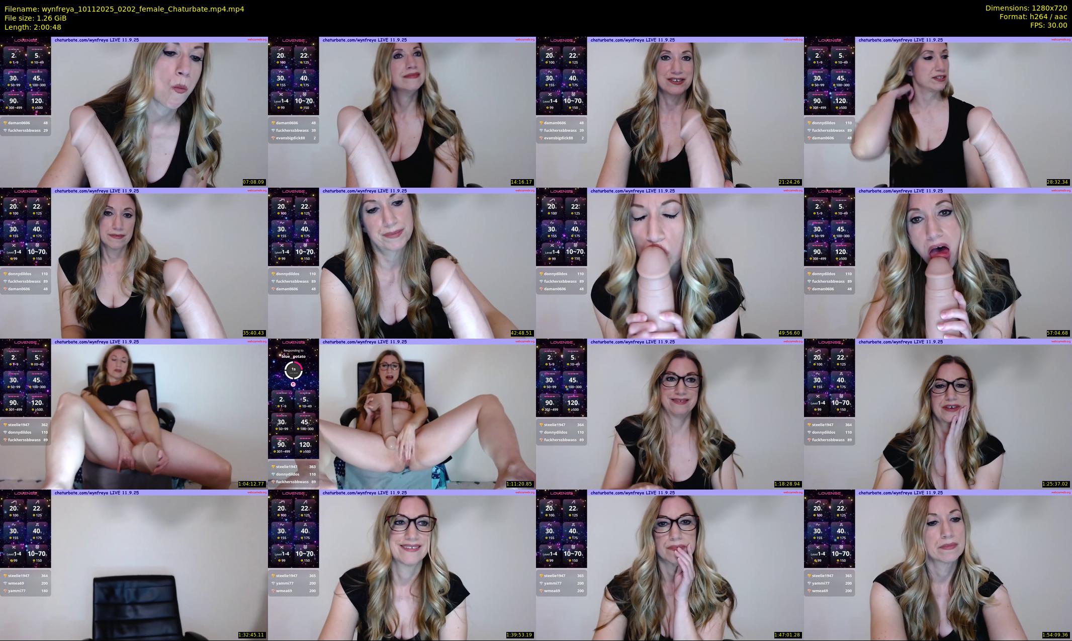 wynfreya — 121 minute Chaturbate female cam show recording, 720p, Nov 10, 2025