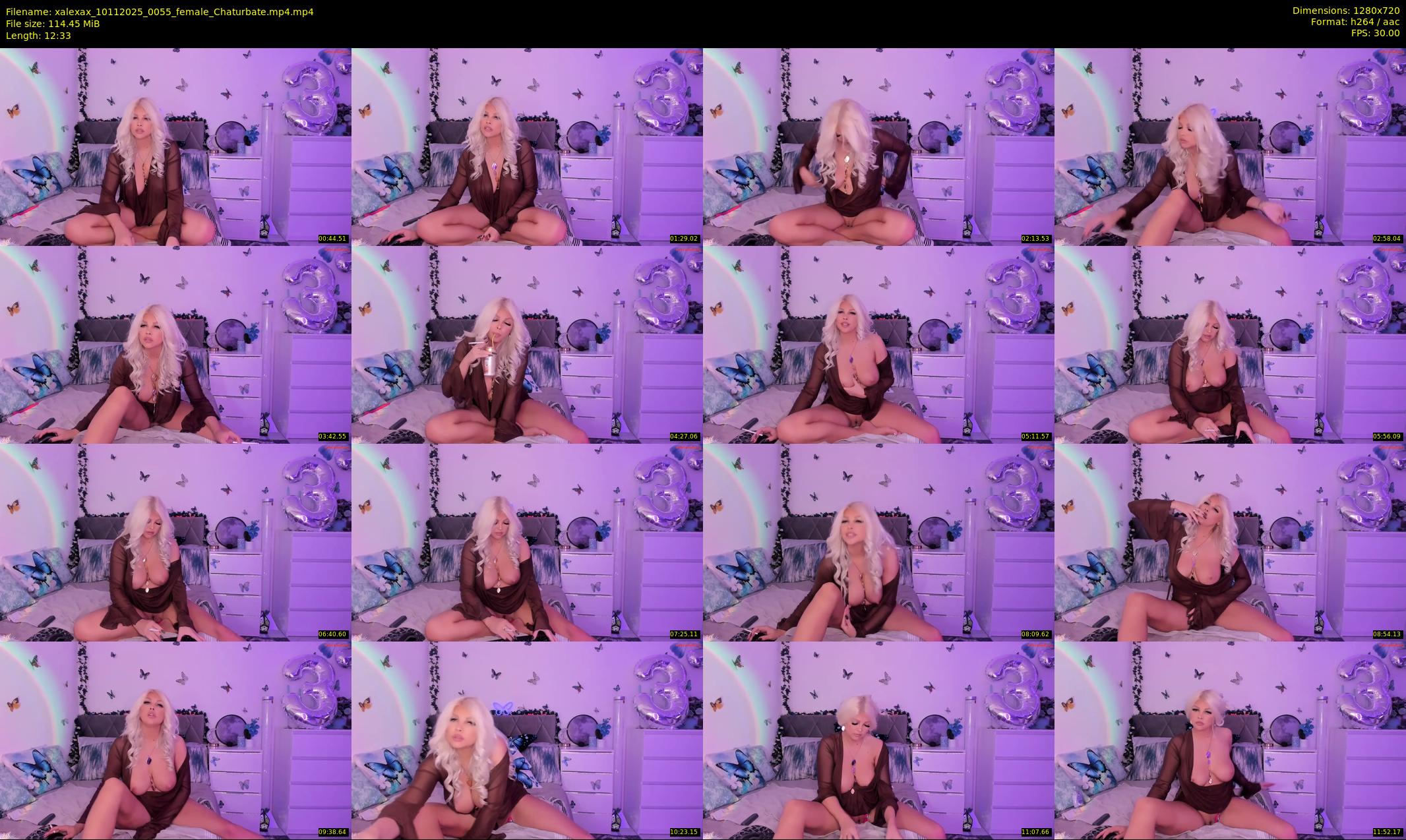 xalexax — 13 minute Chaturbate female cam show recording, 720p, Nov 10, 2025