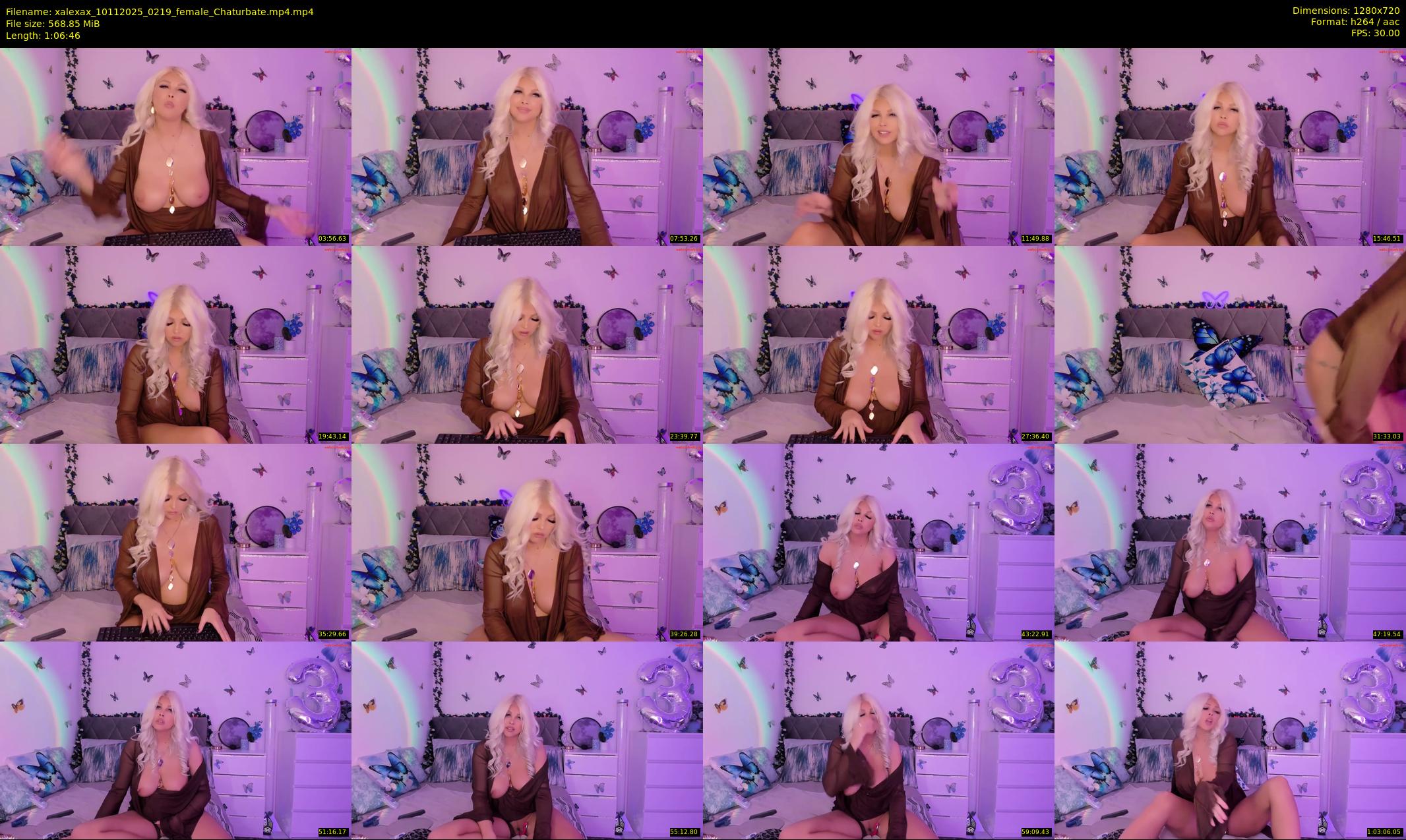 xalexax — 67 minute Chaturbate female cam show recording, 720p, Nov 10, 2025