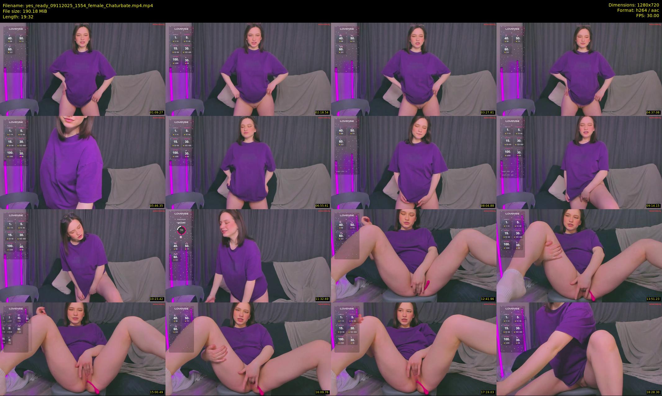 yes_ready — 20 minute Chaturbate female cam show recording, 720p, Nov 9, 2025