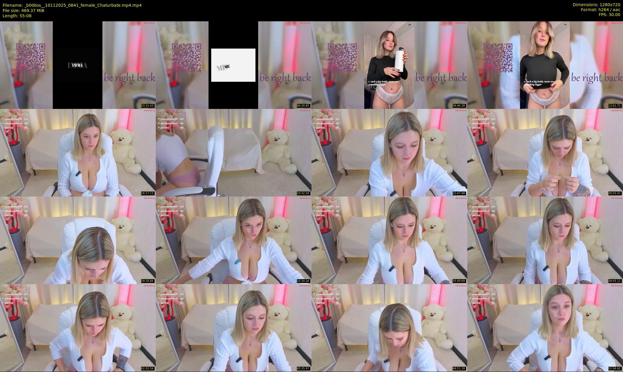 _b00bss_ — 56 minute Chaturbate female cam show recording, 720p, Nov 10, 2025