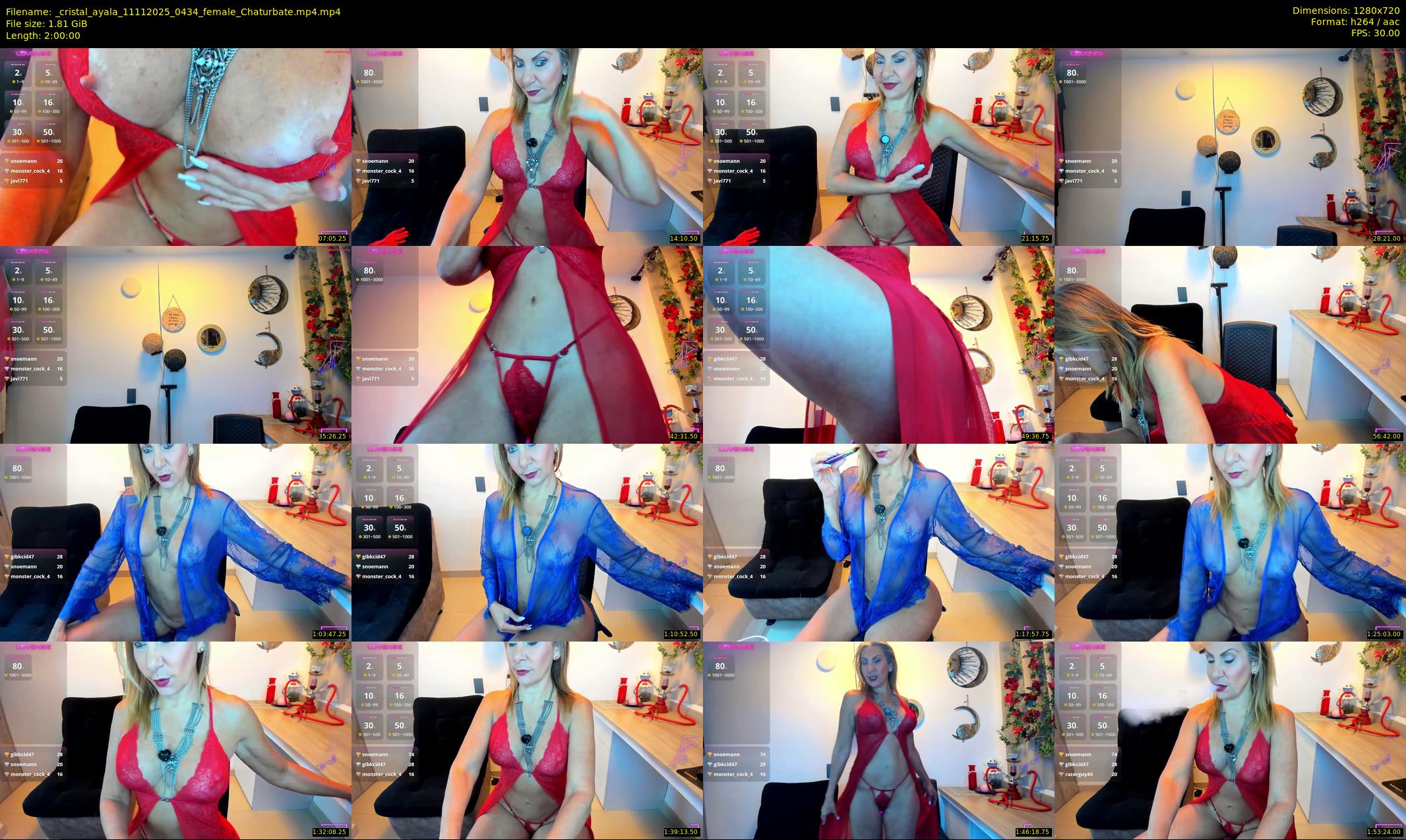 _cristal_ayala — 120 minute Chaturbate female cam show recording, 720p, Nov 11, 2025