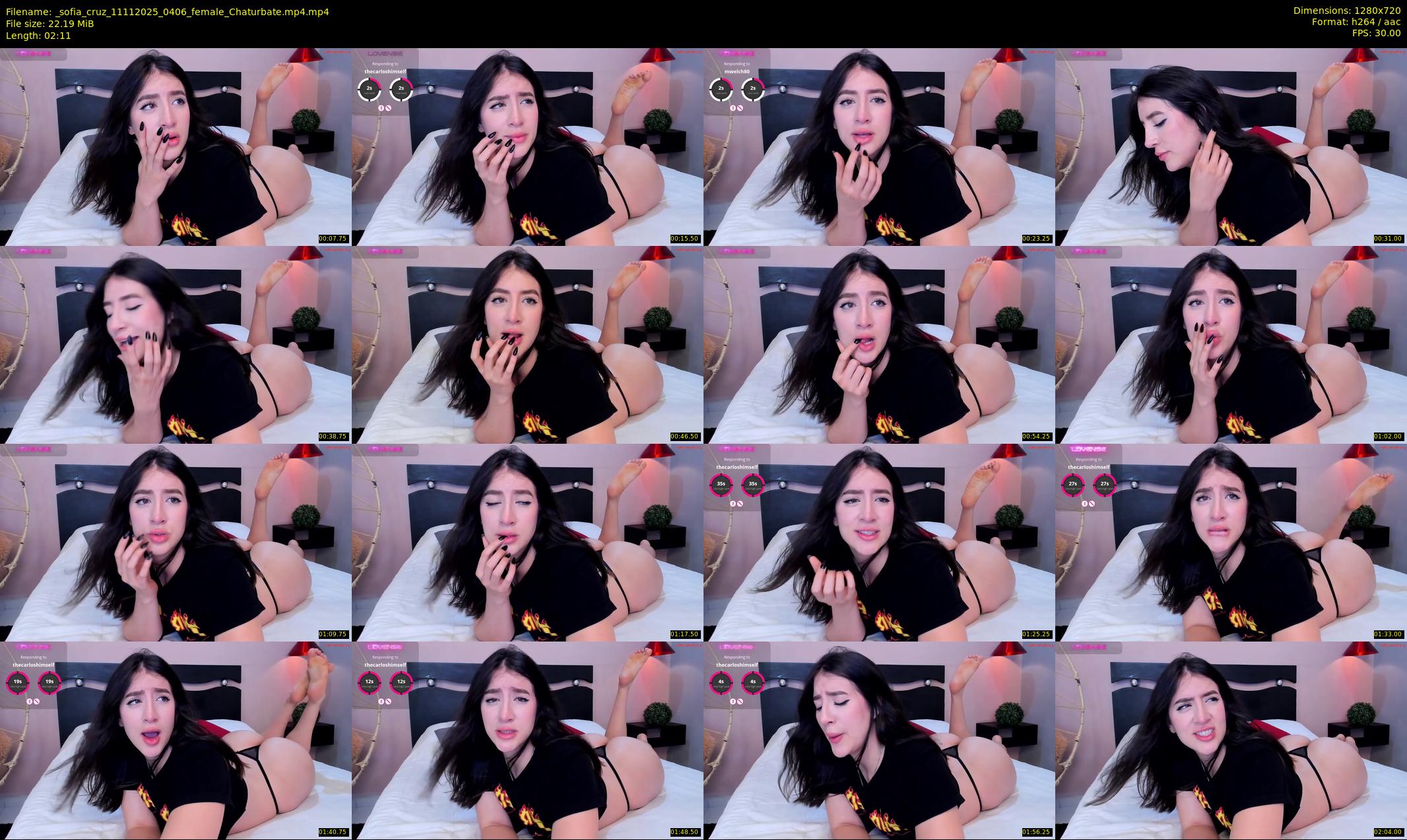 _sofia_cruz — 3 minute Chaturbate female cam show recording, 720p, Nov 11, 2025