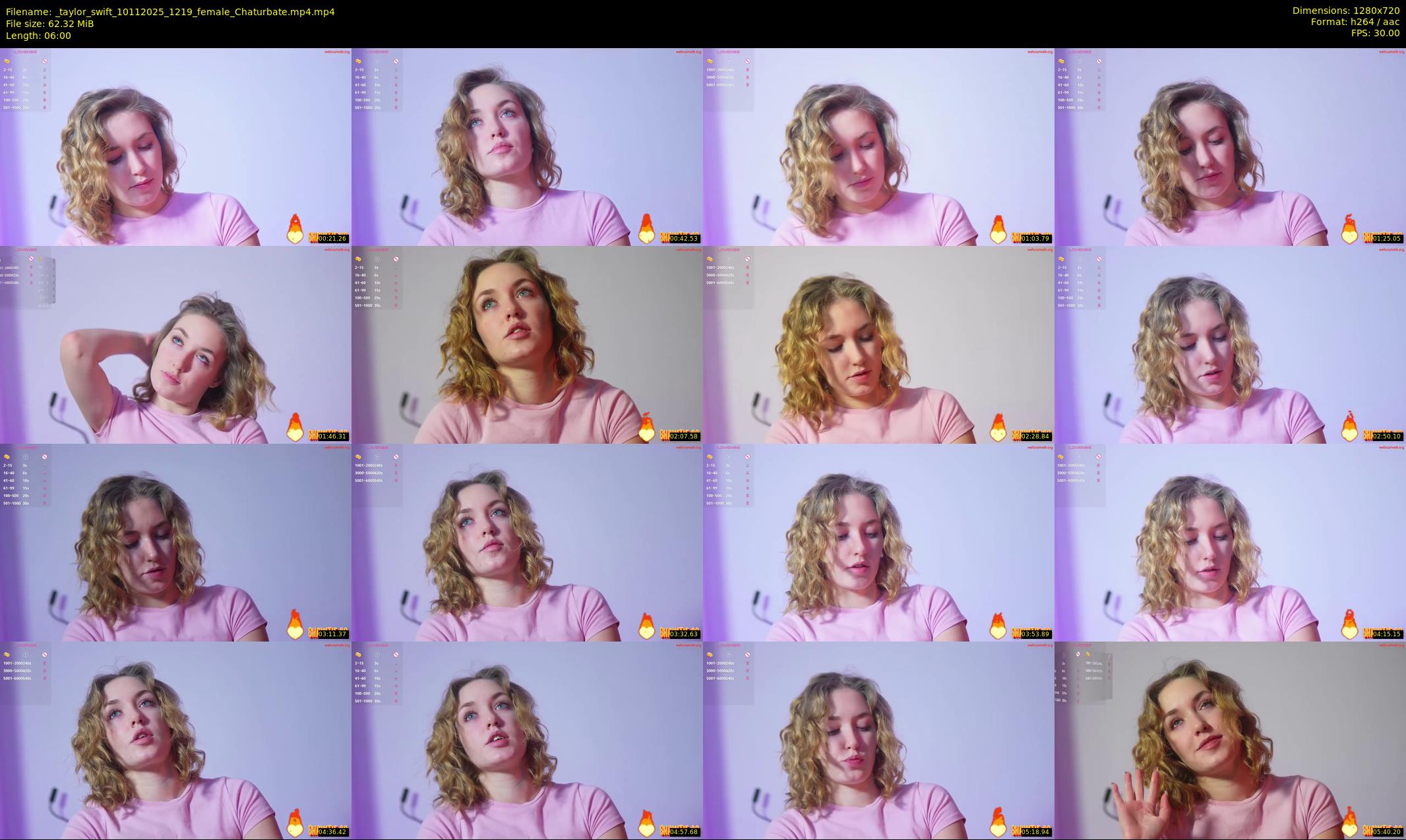 _taylor_swift — 6 minute Chaturbate female cam show recording, 720p, Nov 10, 2025