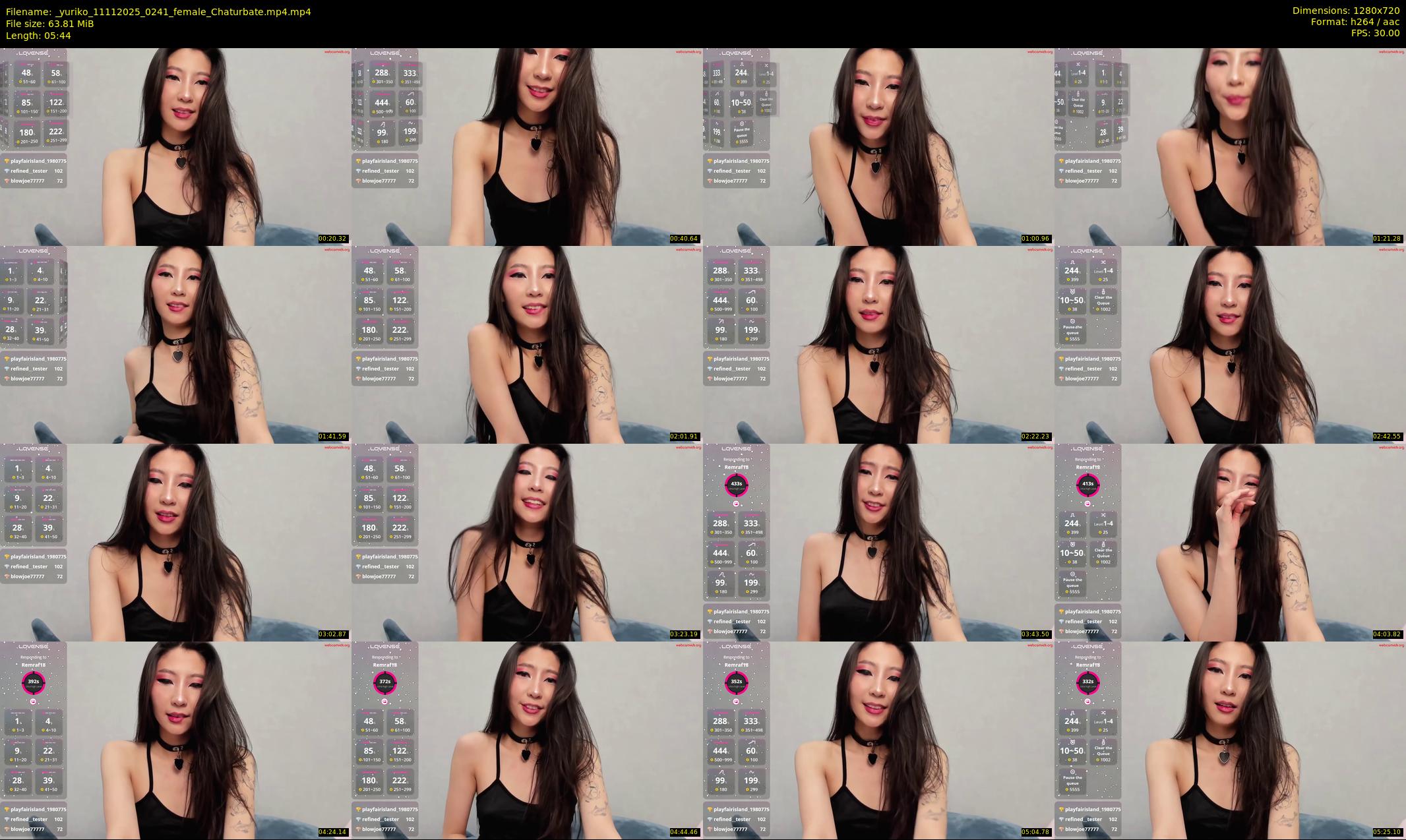 _yuriko — 6 minute Chaturbate female cam show recording, 720p, Nov 11, 2025