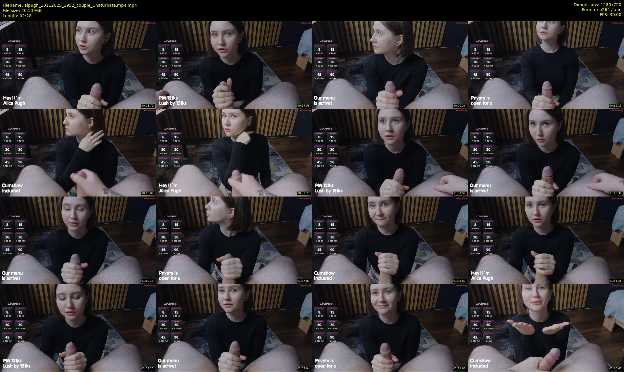 alpugh — 3 minute Chaturbate couple cam show recording, 720p, Nov 10, 2025