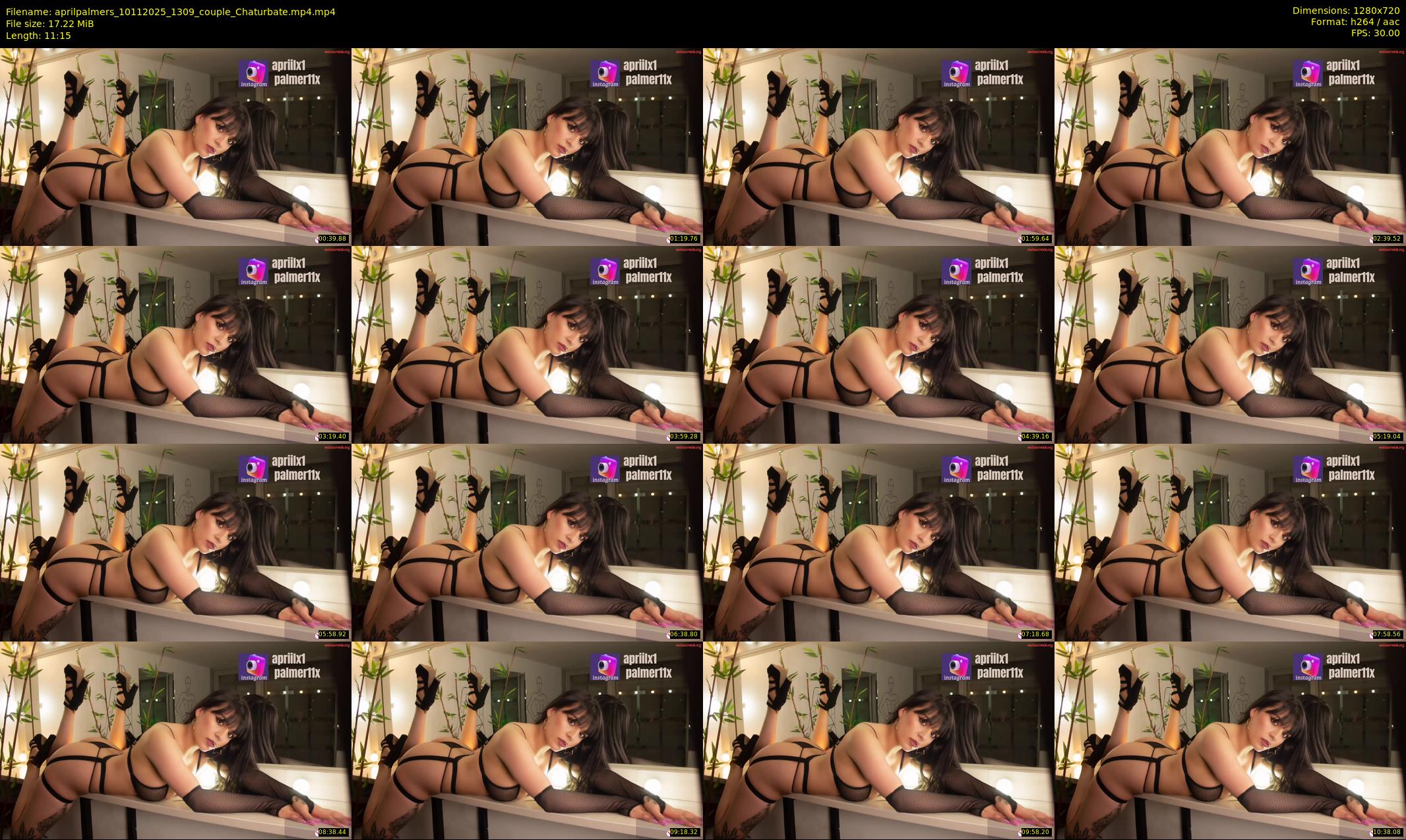 aprilpalmers — 12 minute Chaturbate female cam show recording, 720p, Nov 10, 2025