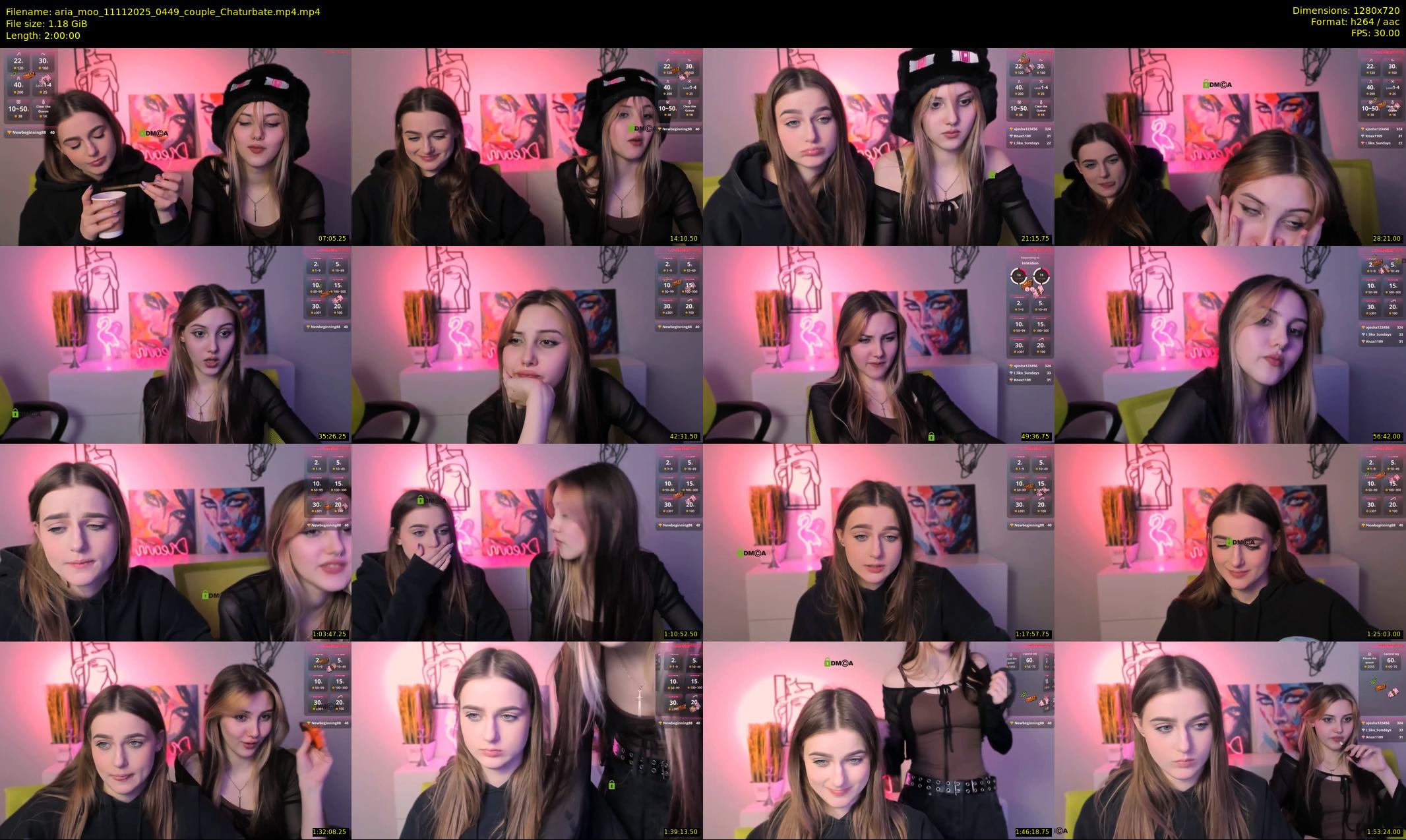 aria_moo — 120 minute Chaturbate couple cam show recording, 720p, Nov 11, 2025