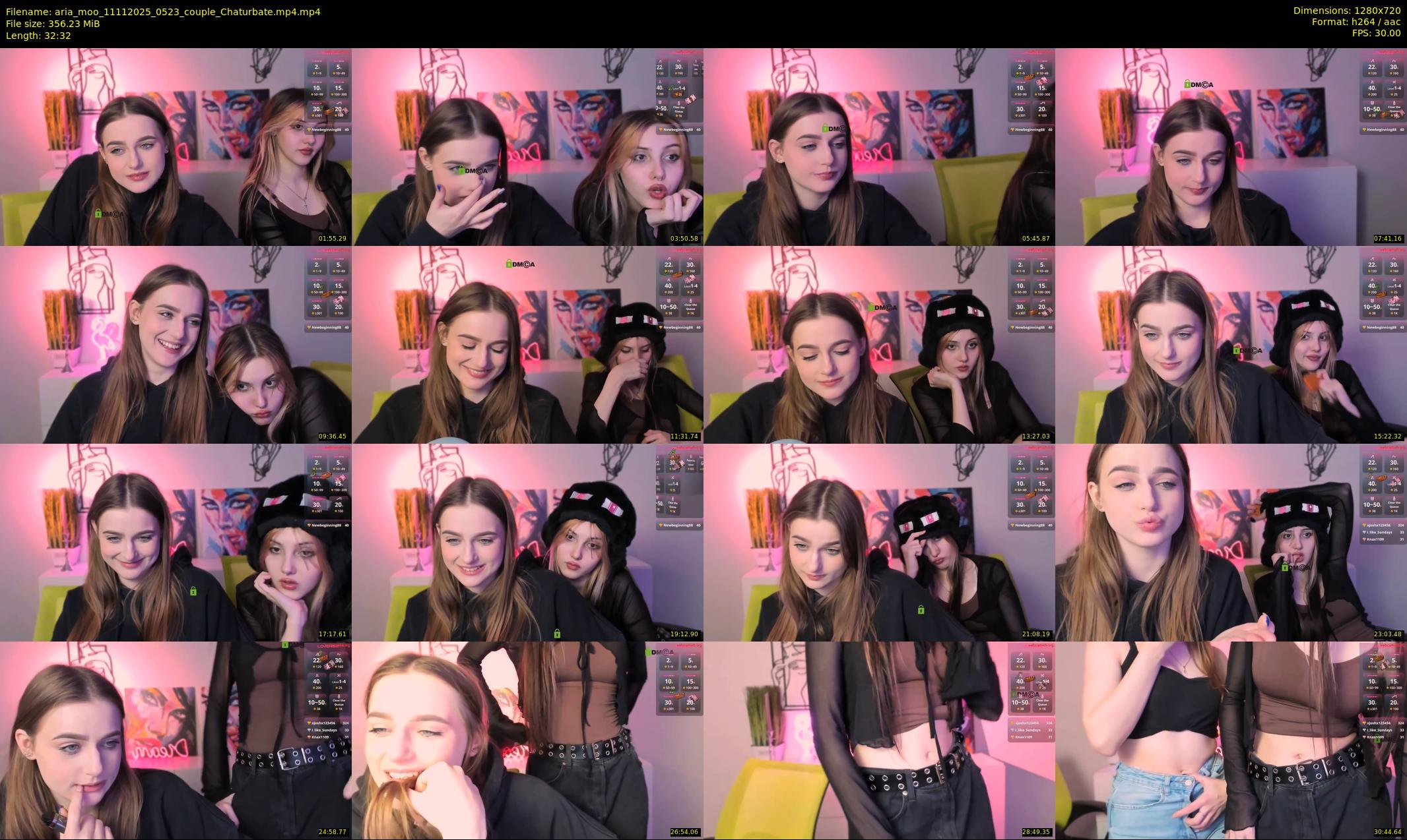 aria_moo — 33 minute Chaturbate couple cam show recording, 720p, Nov 11, 2025