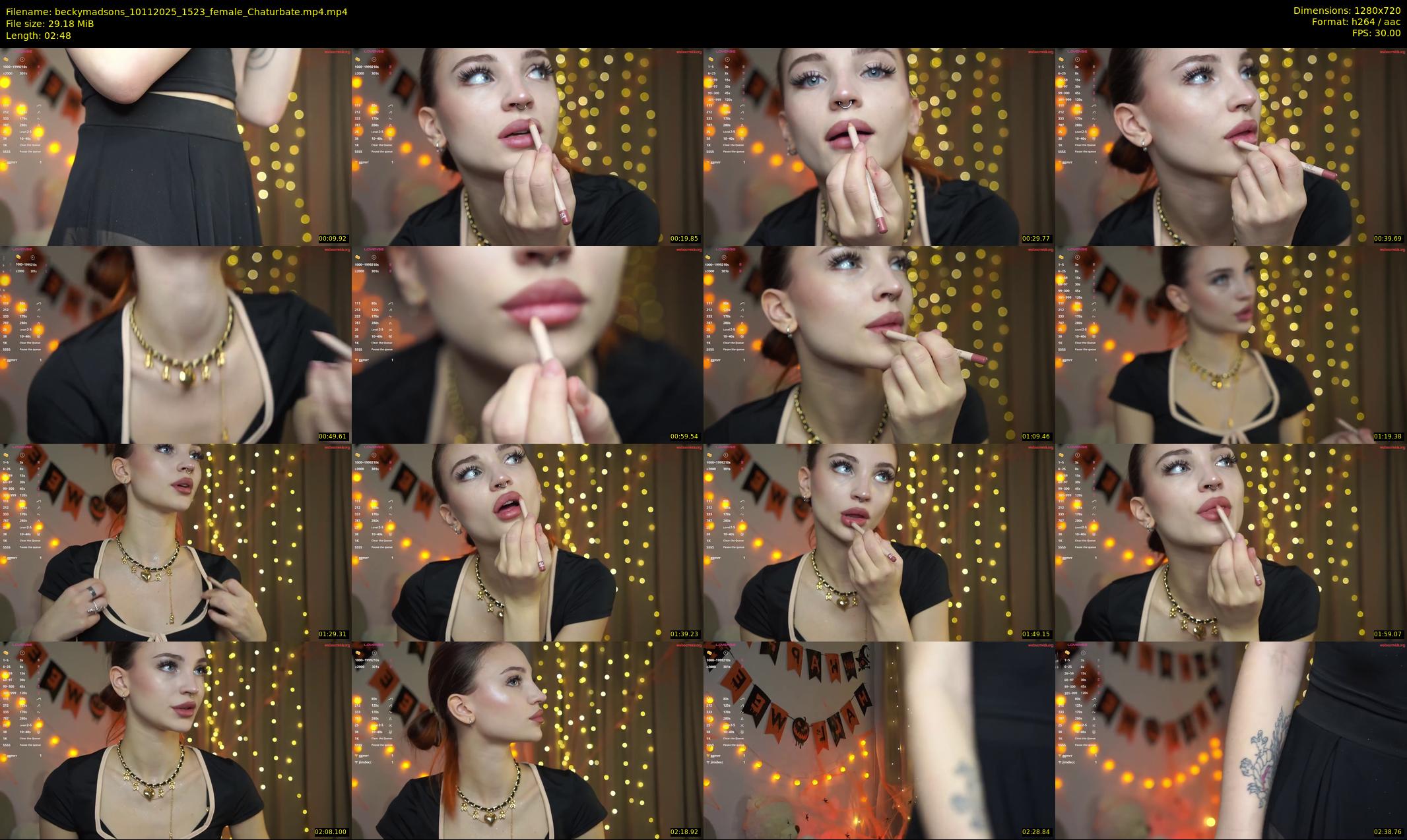 beckymadsons — 3 minute Chaturbate female cam show recording, 720p, Nov 10, 2025