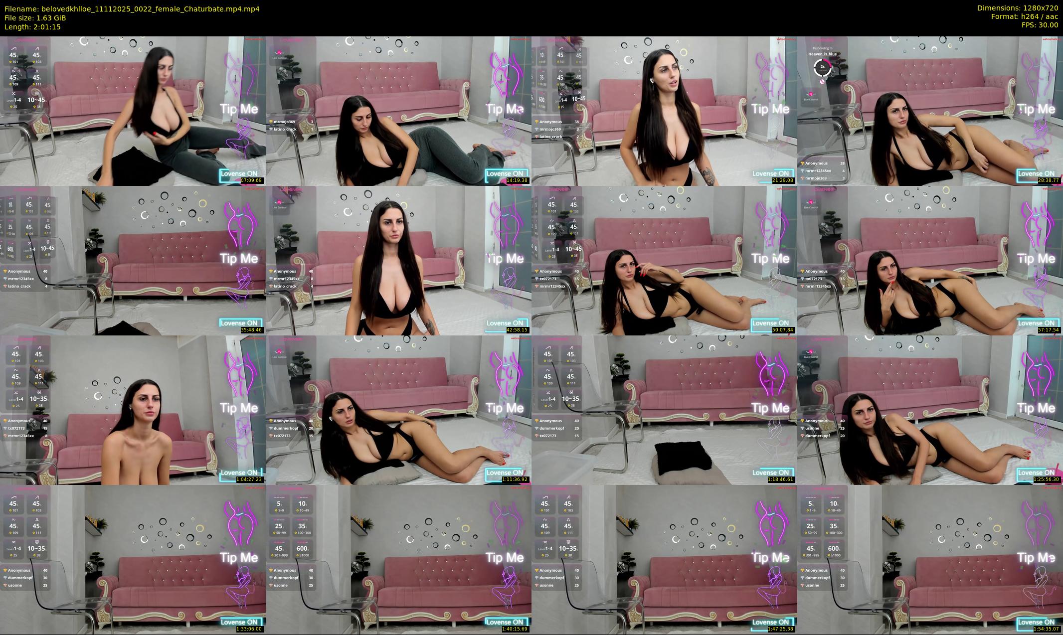 belovedkhlloe — 122 minute Chaturbate female cam show recording, 720p, Nov 11, 2025