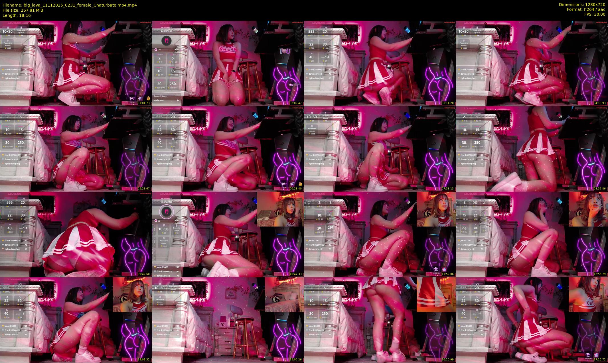 big_lava — 19 minute Chaturbate female cam show recording, 720p, Nov 11, 2025