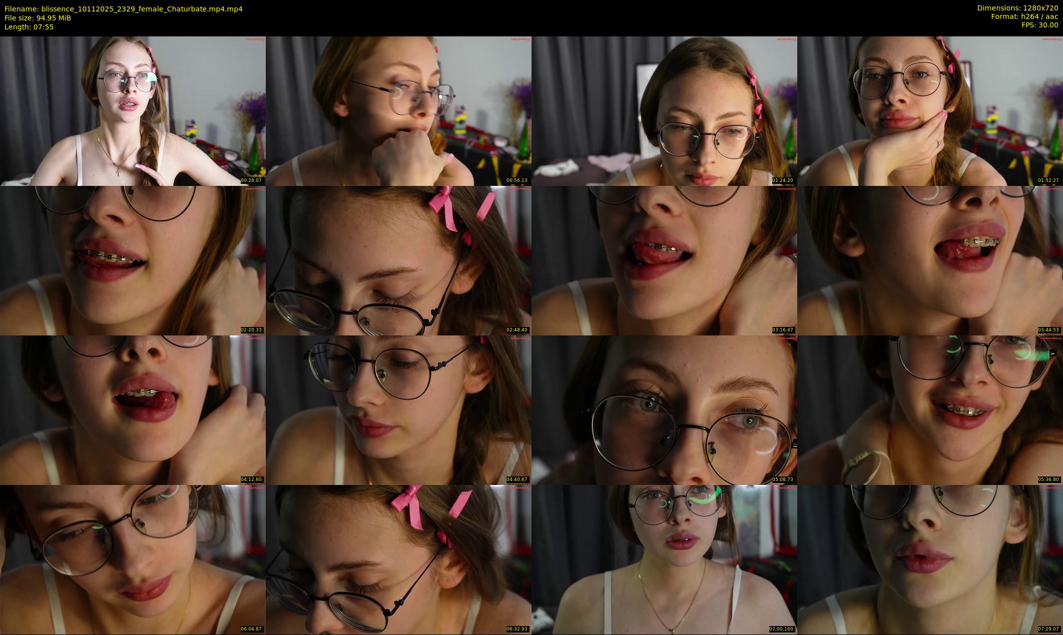 blissence — 8 minute Chaturbate female cam show recording, 720p, Nov 10, 2025