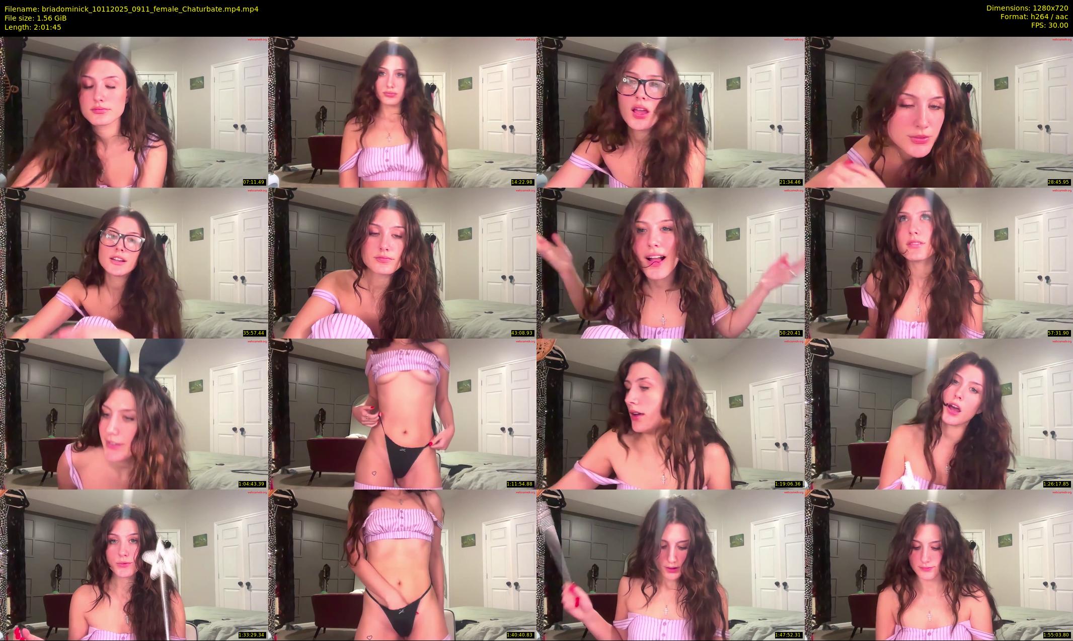 briadominick — 122 minute Chaturbate couple cam show recording, 720p, Nov 10, 2025