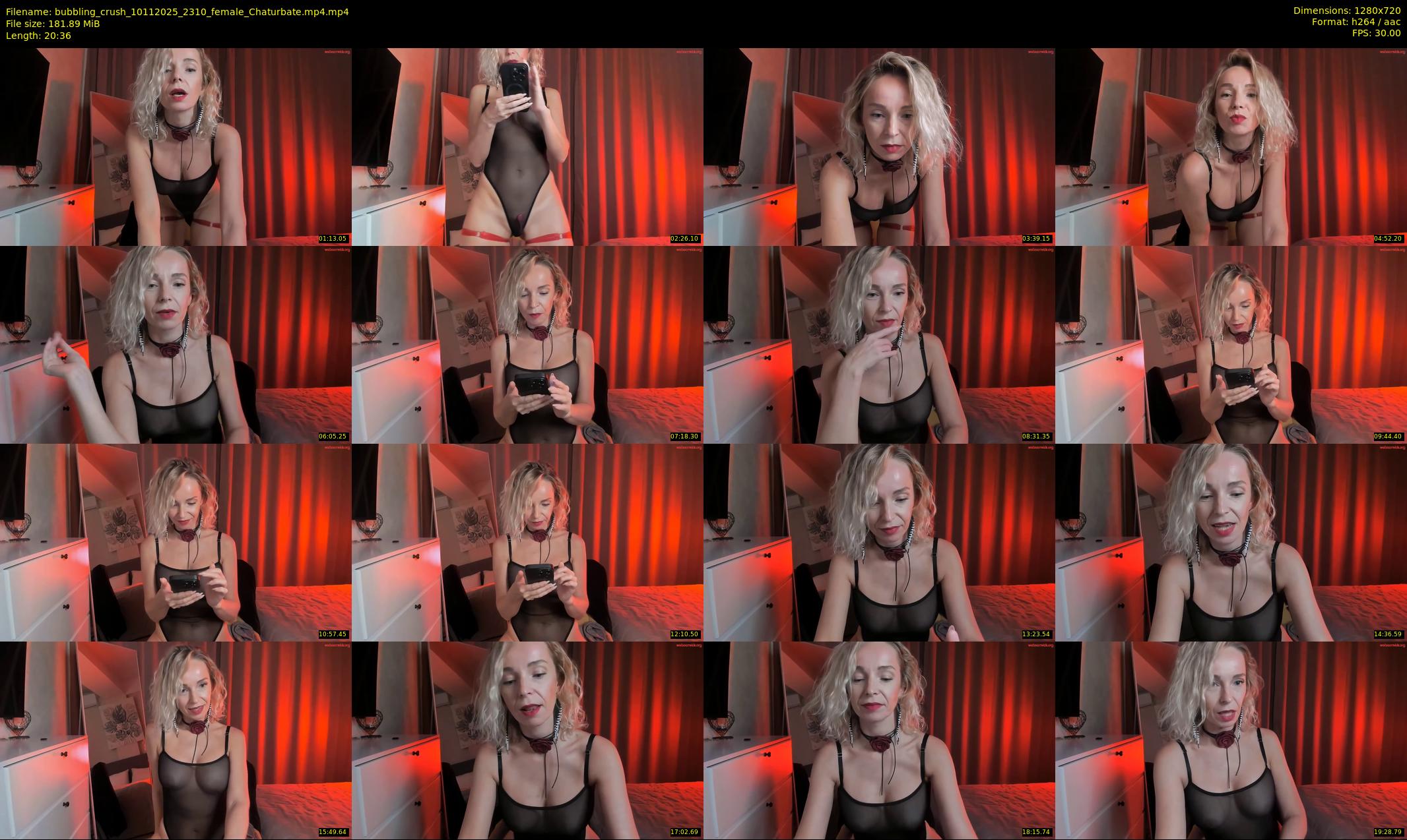 bubbling_crush — 21 minute Chaturbate female cam show recording, 720p, Nov 10, 2025