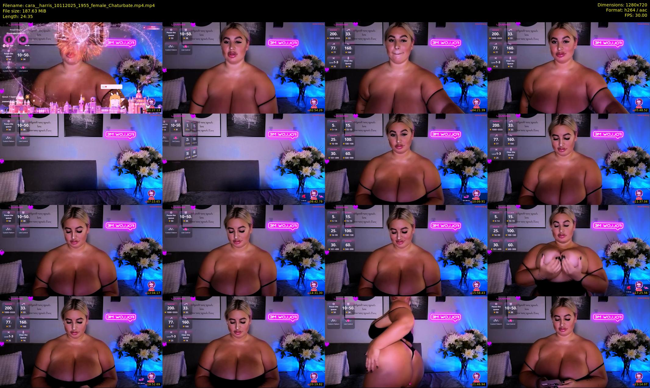 cara__harris — 25 minute Chaturbate female cam show recording, 720p, Nov 10, 2025