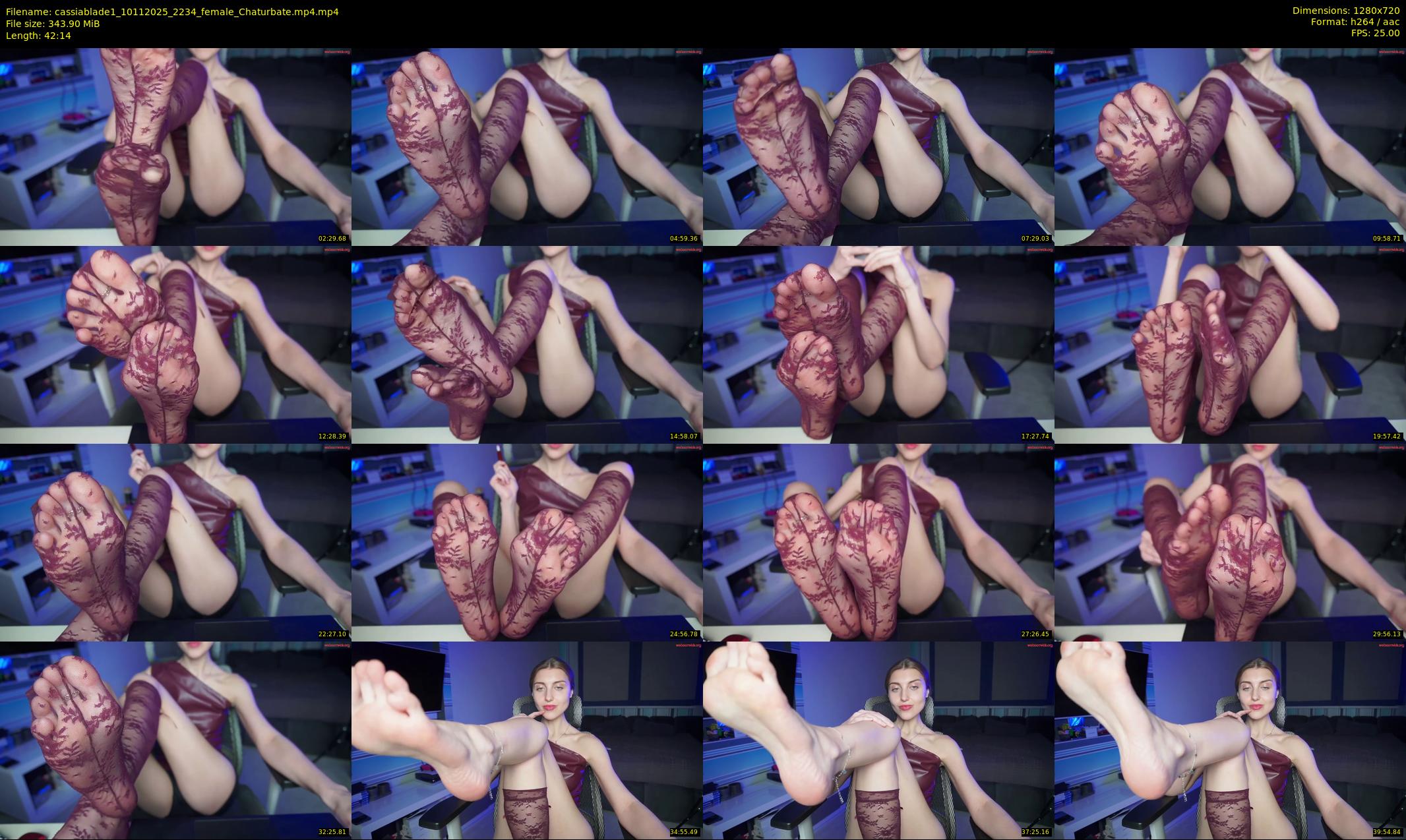 cassiablade1 — 43 minute Chaturbate female cam show recording, 720p, Nov 10, 2025