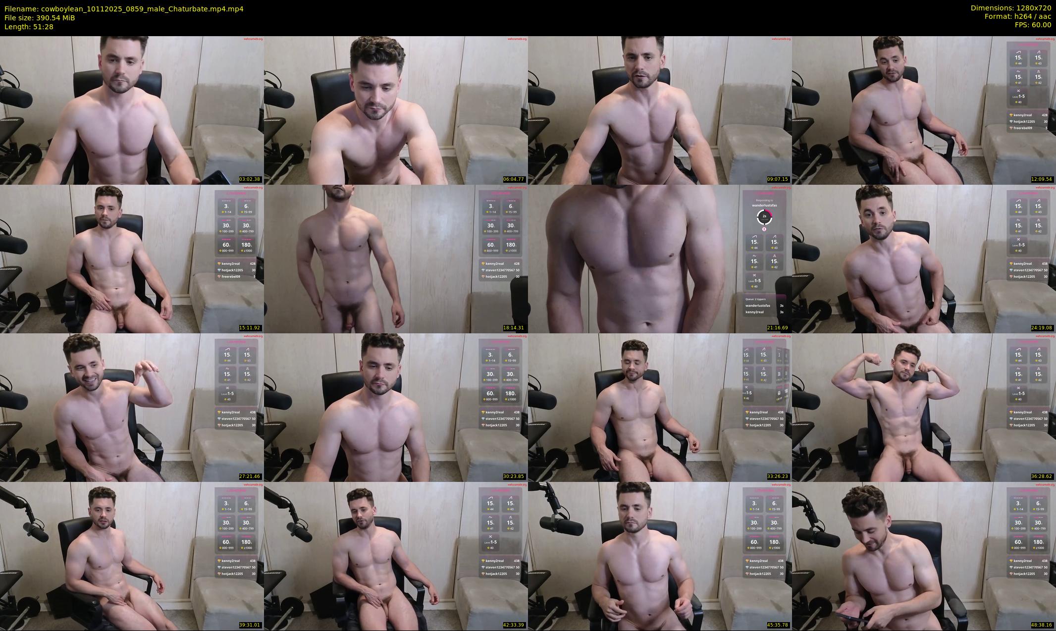 cowboylean — 52 minute Chaturbate male cam show recording, 720p, Nov 10, 2025