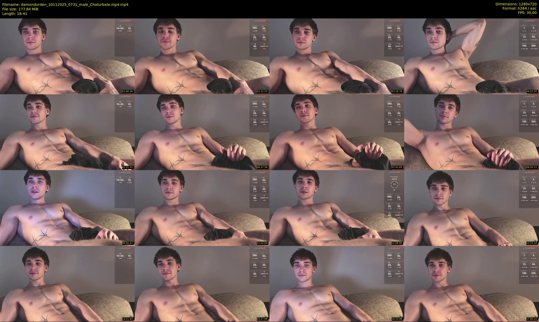 damondurden — 19 minute Chaturbate male cam show recording, 720p, Nov 10, 2025