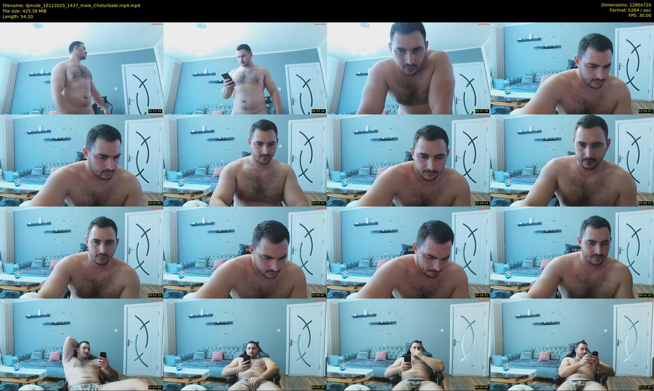 djmute — 55 minute Chaturbate male cam show recording, 720p, Nov 10, 2025