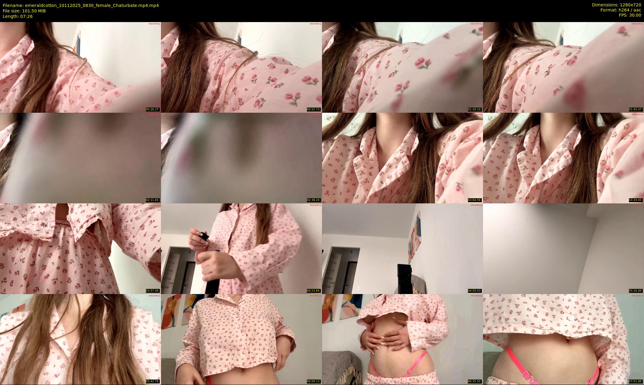 emeraldcotton — 8 minute Chaturbate female cam show recording, 720p, Nov 10, 2025