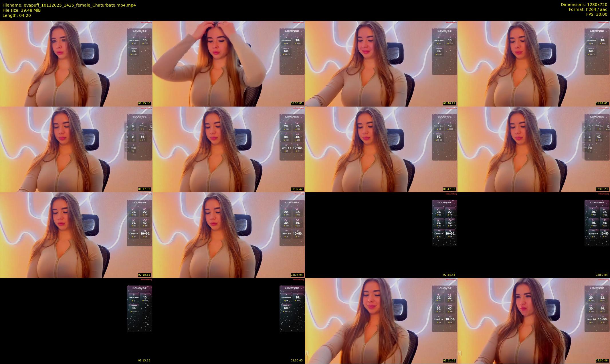 evapuff — 5 minute Chaturbate female cam show recording, 720p, Nov 10, 2025