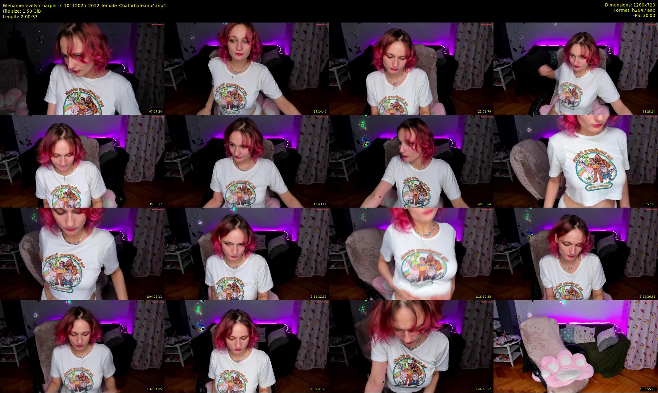 evelyn_harper_x — 121 minute Chaturbate female cam show recording, 720p, Nov 10, 2025