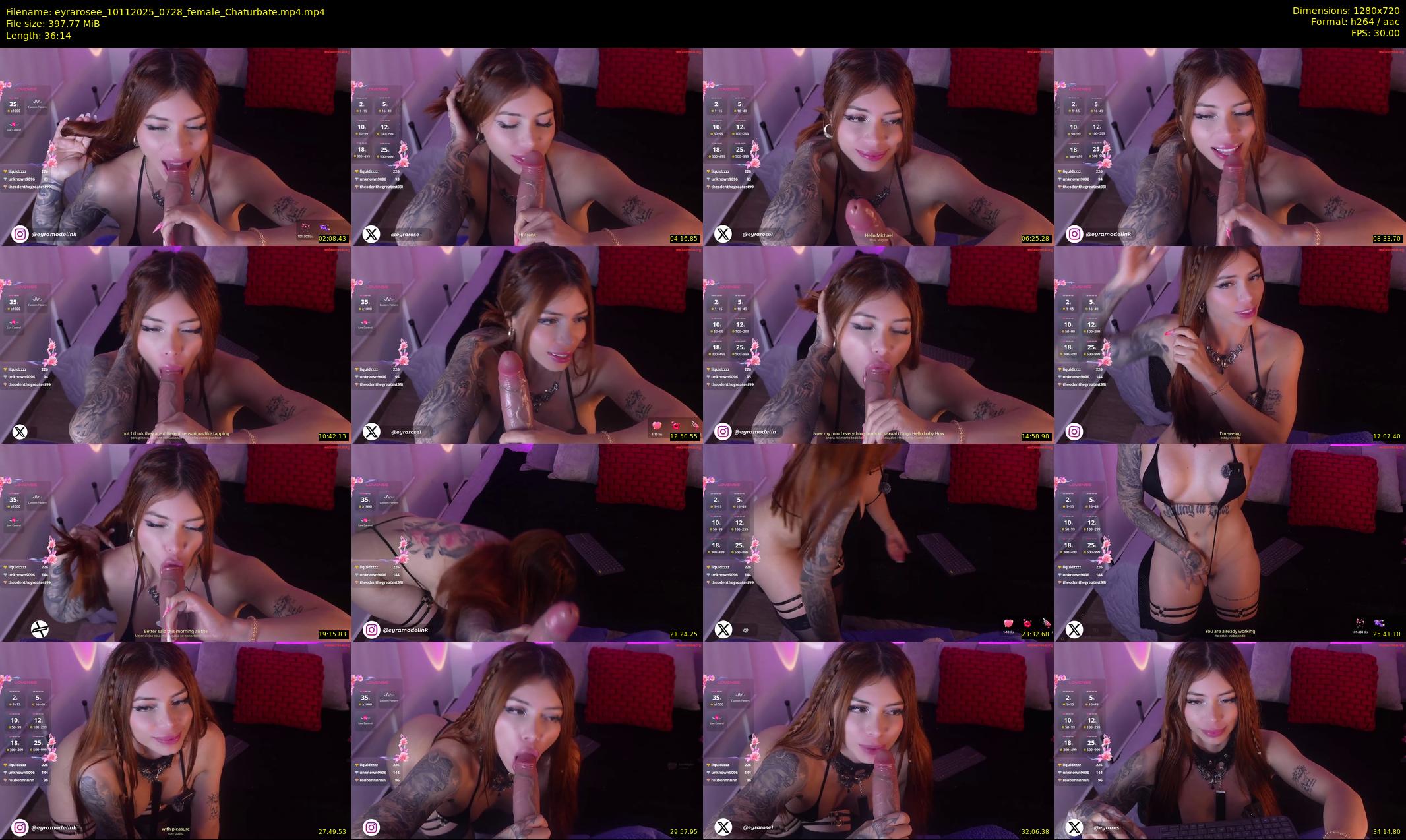 eyrarosee — 37 minute Chaturbate female cam show recording, 720p, Nov 10, 2025