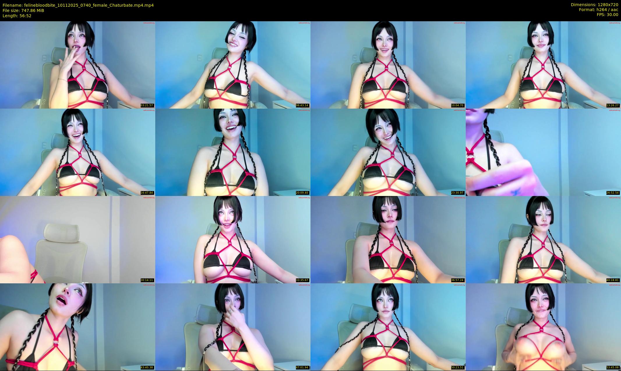 felinebloodbite — 57 minute Chaturbate female cam show recording, 720p, Nov 10, 2025