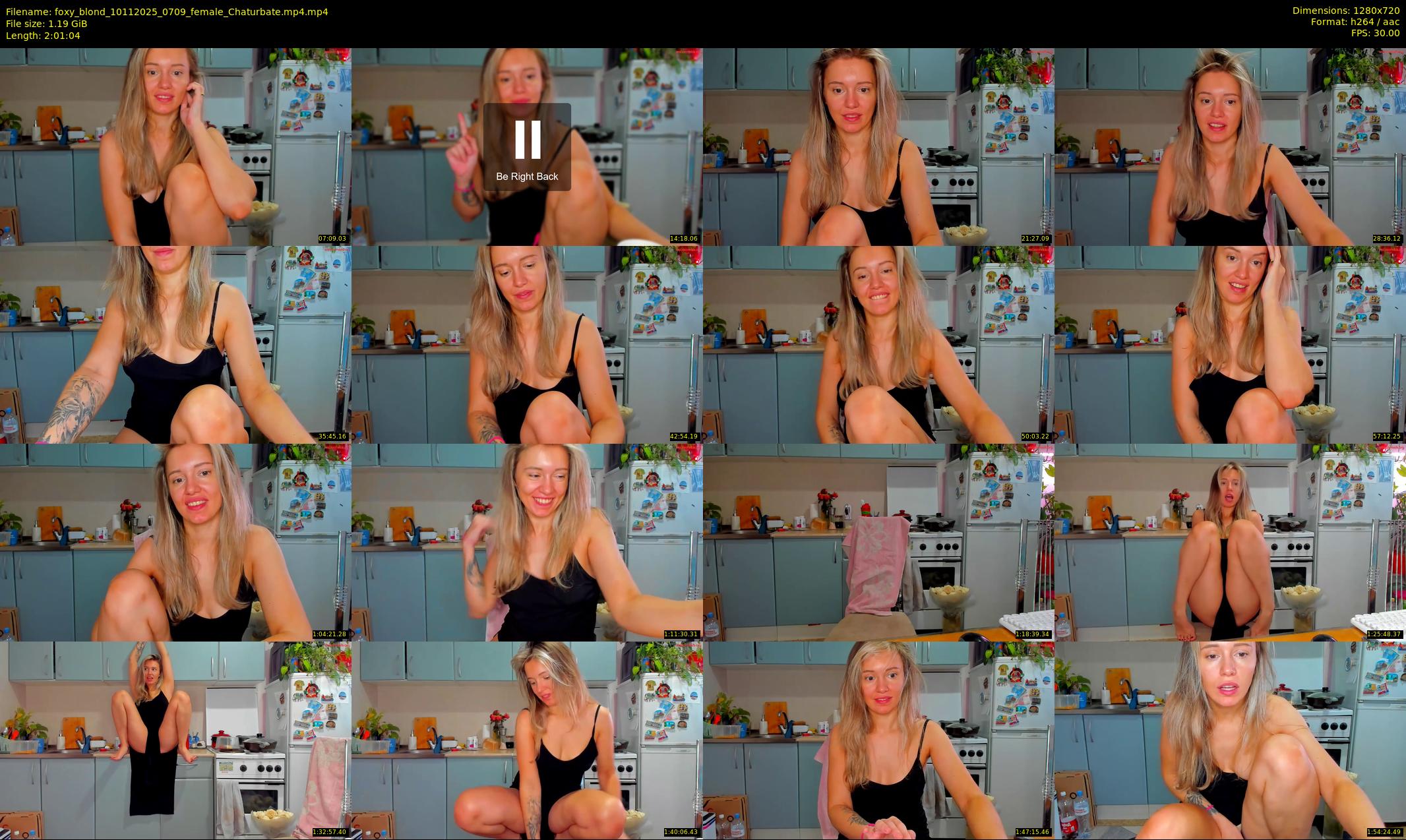 foxy_blond — 122 minute Chaturbate female cam show recording, 720p, Nov 10, 2025
