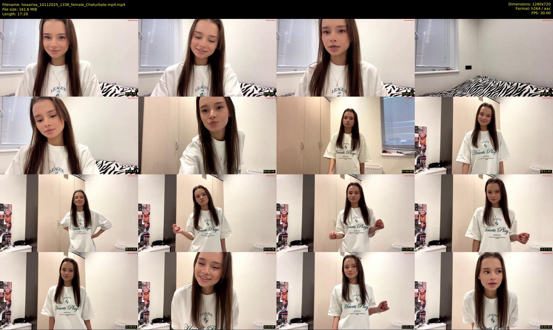 hoaarisa — 18 minute Chaturbate female cam show recording, 720p, Nov 10, 2025