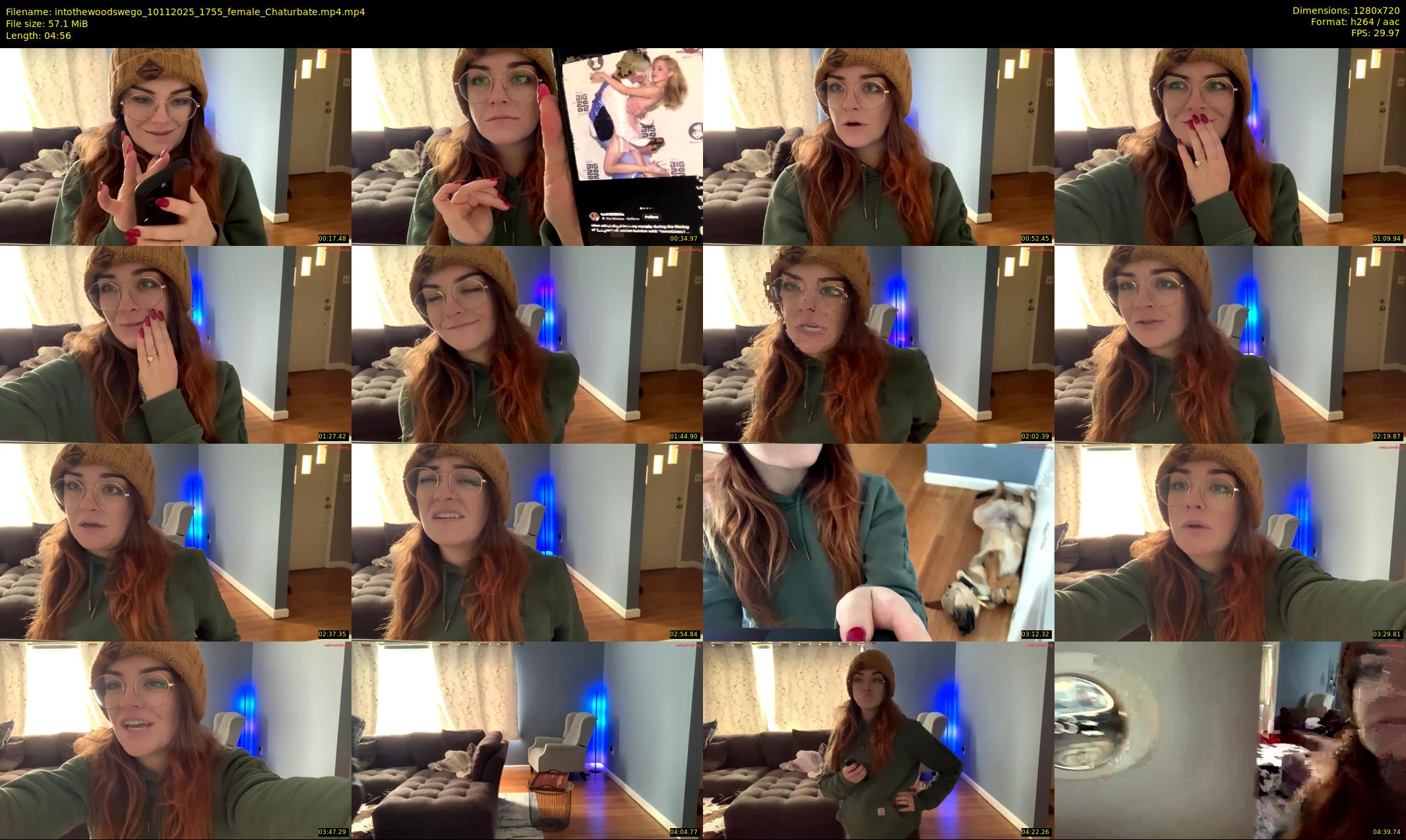 intothewoodswego — 5 minute Chaturbate female cam show recording, 720p, Nov 10, 2025