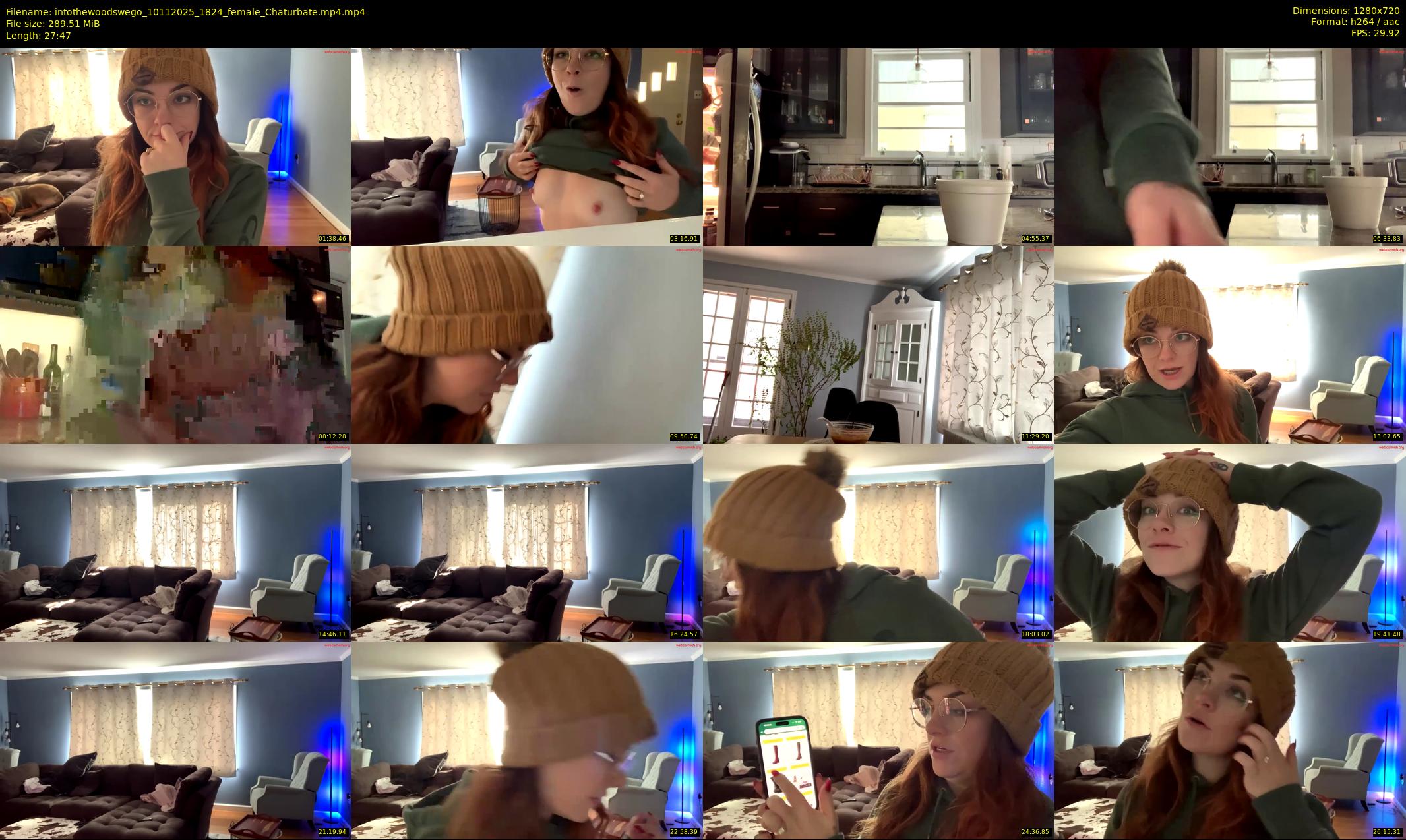 intothewoodswego — 28 minute Chaturbate female cam show recording, 720p, Nov 10, 2025