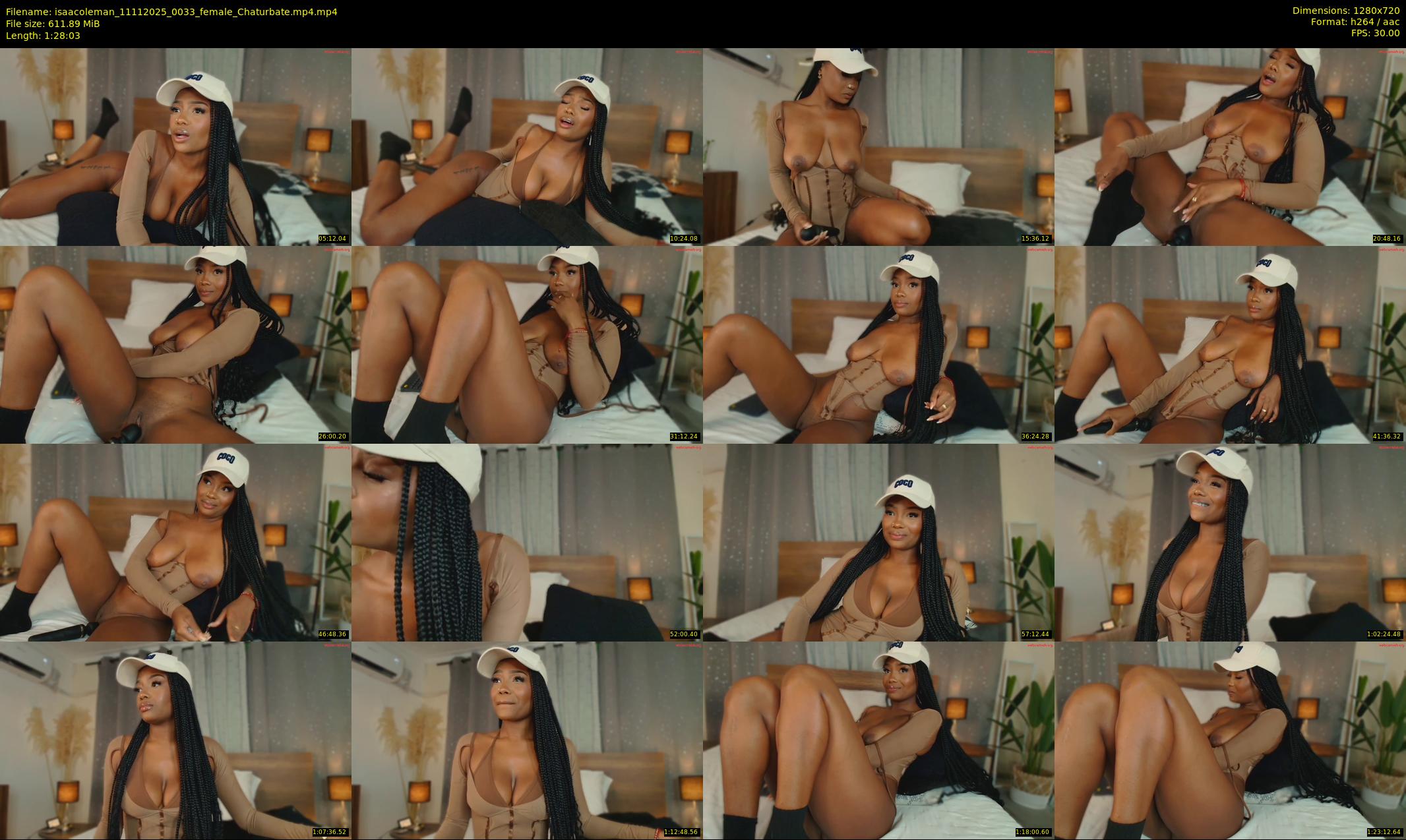 isaacoleman — 89 minute Chaturbate female cam show recording, 720p, Nov 11, 2025