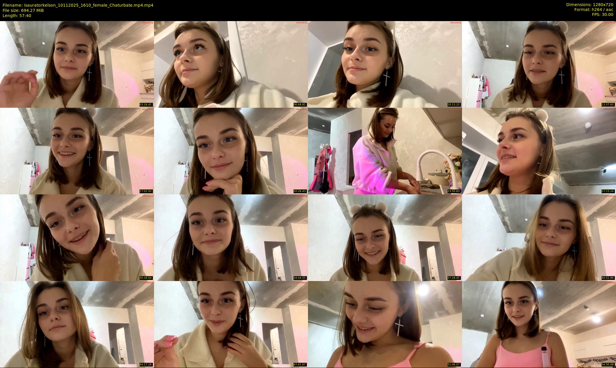 isauratorkelson — 58 minute Chaturbate female cam show recording, 720p, Nov 10, 2025