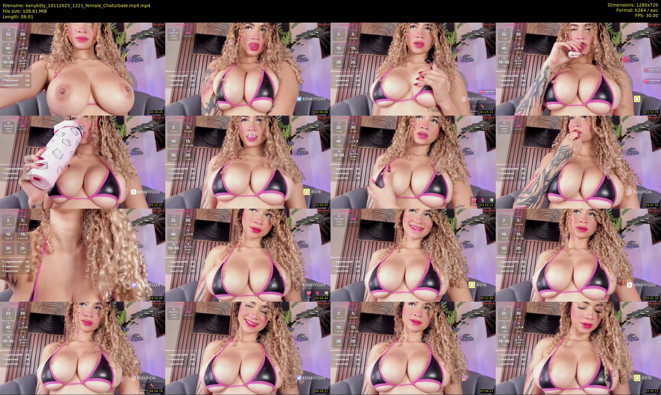 kenykitty — 9 minute Chaturbate female cam show recording, 720p, Nov 10, 2025