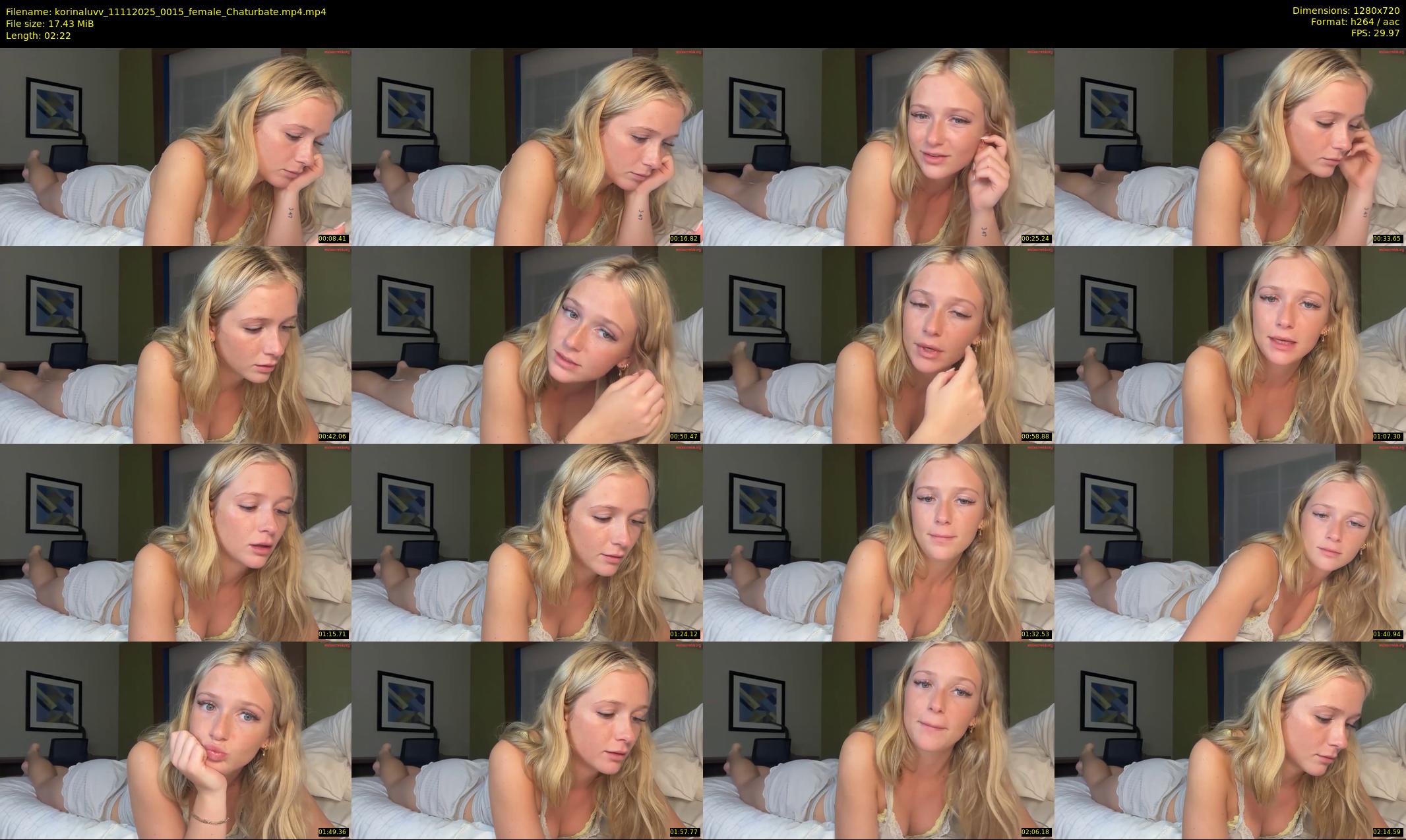 korinaluvv — 3 minute Chaturbate female cam show recording, 720p, Nov 11, 2025