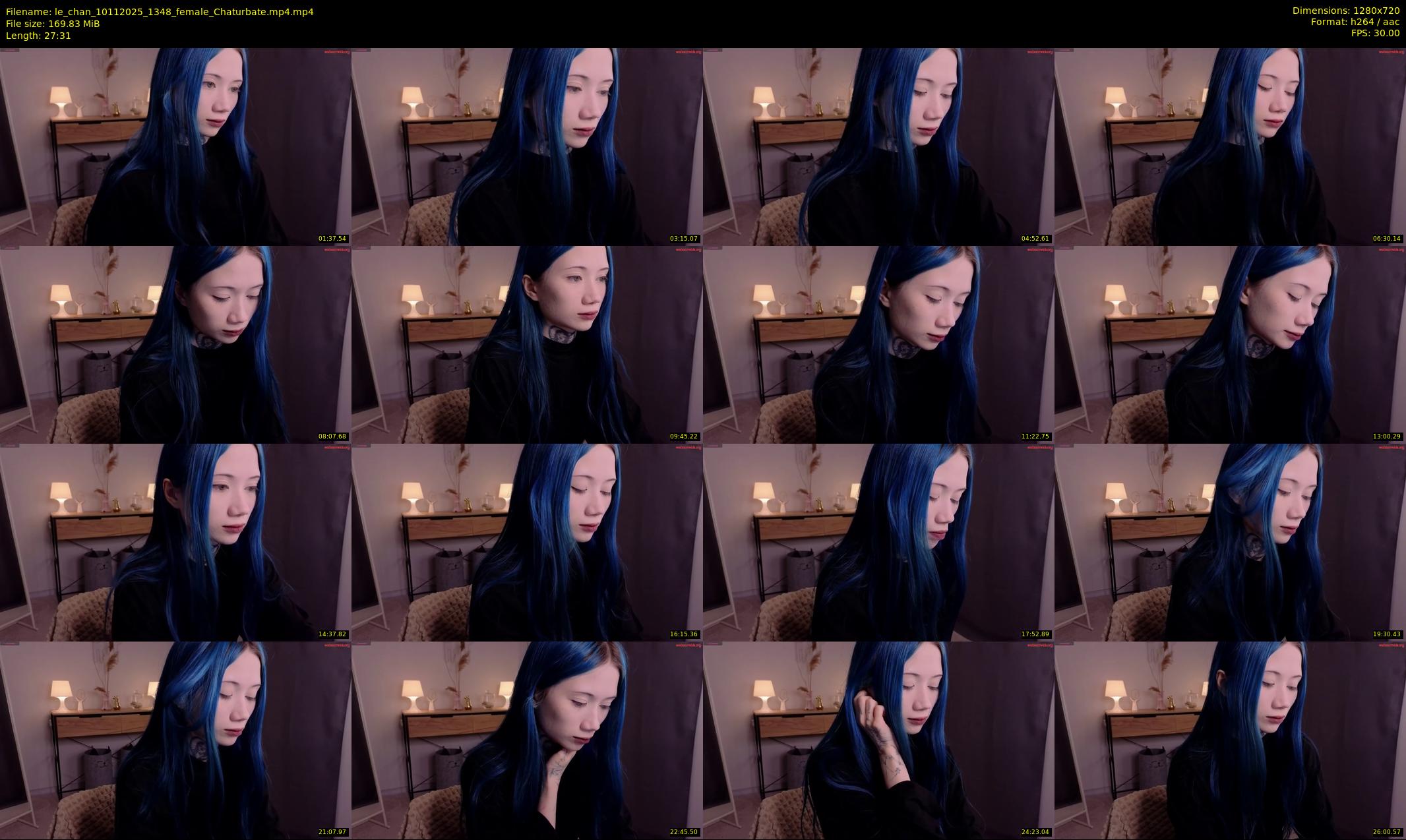 le_chan — 28 minute Chaturbate female cam show recording, 720p, Nov 10, 2025