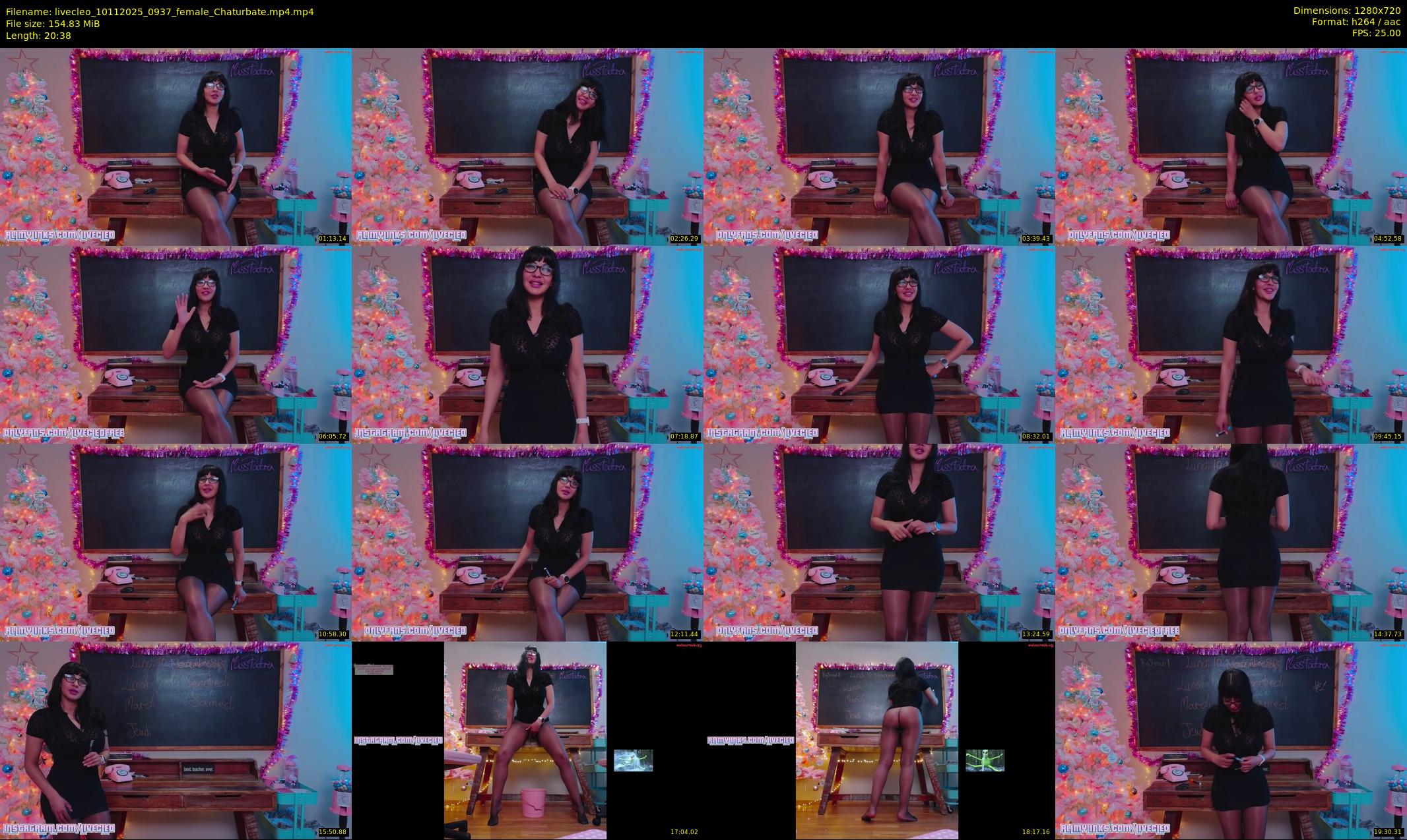 livecleo — 21 minute Chaturbate female cam show recording, 720p, Nov 10, 2025