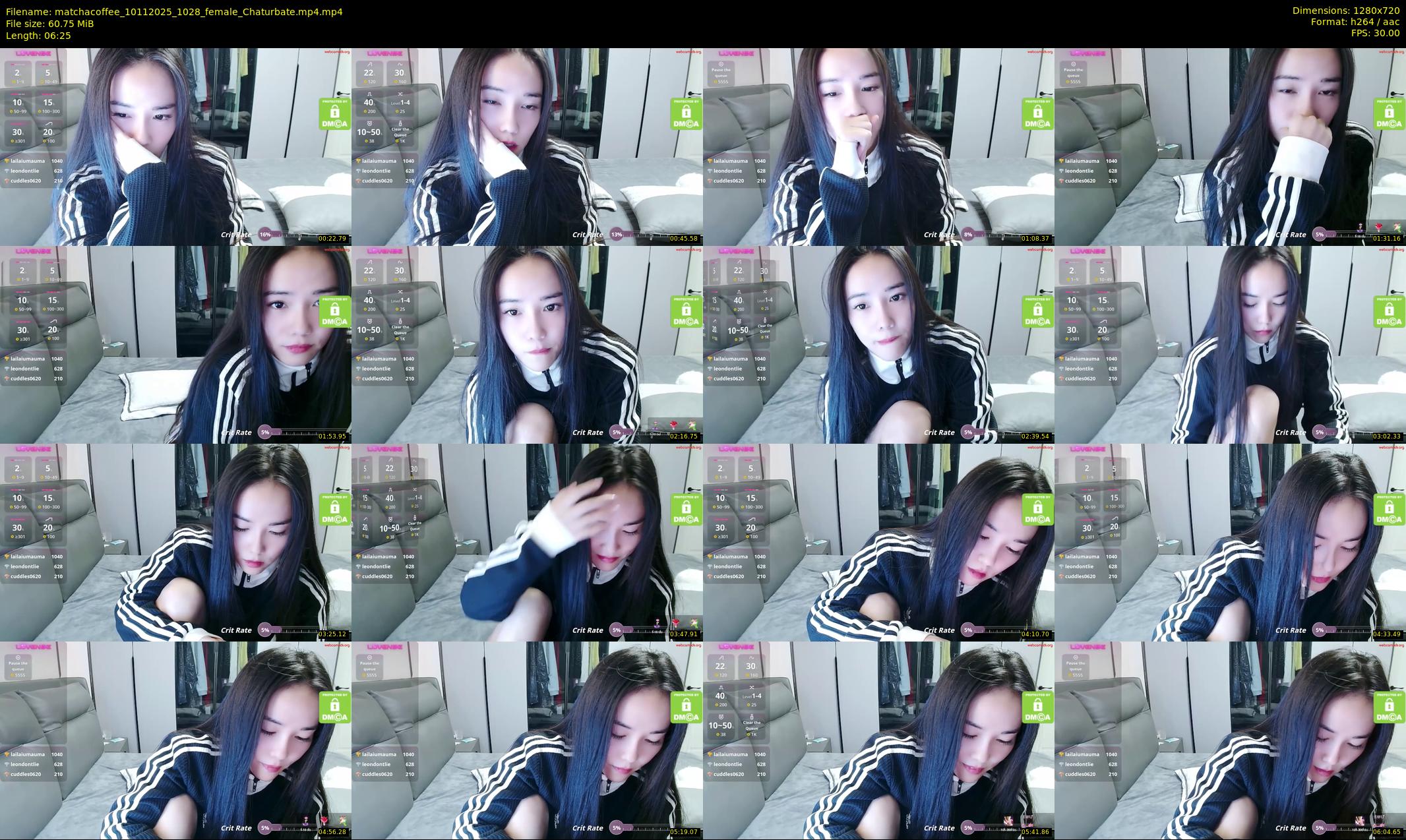 matchacoffee — 7 minute Chaturbate female cam show recording, 720p, Nov 10, 2025