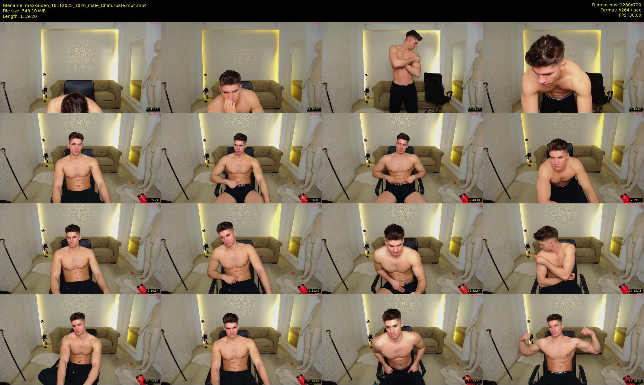 maxkaiden — 80 minute Chaturbate male cam show recording, 720p, Nov 10, 2025