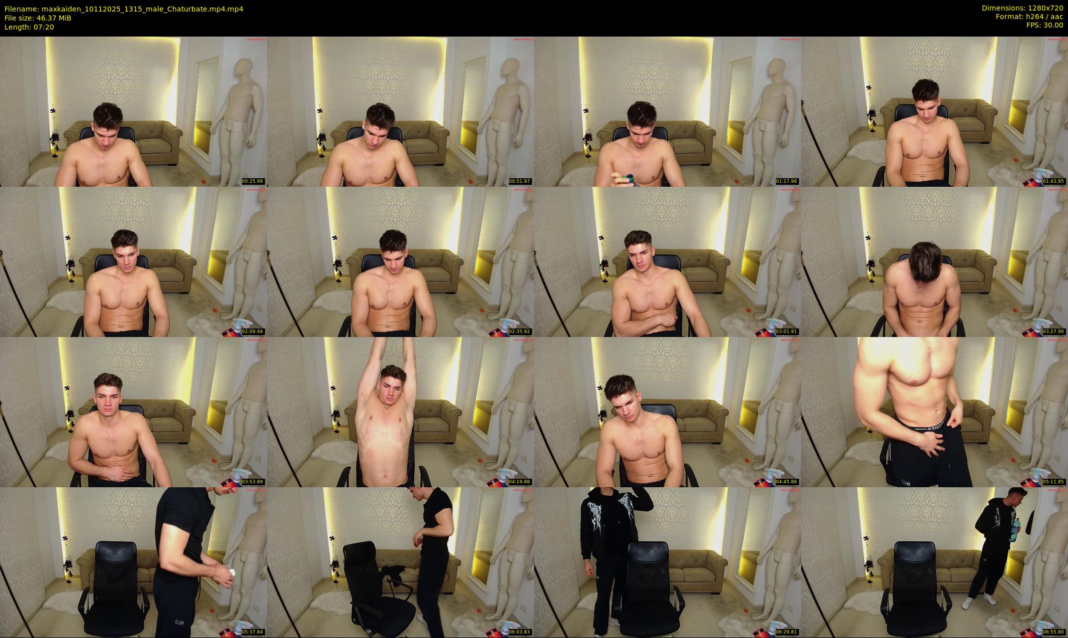 maxkaiden — 8 minute Chaturbate male cam show recording, 720p, Nov 10, 2025