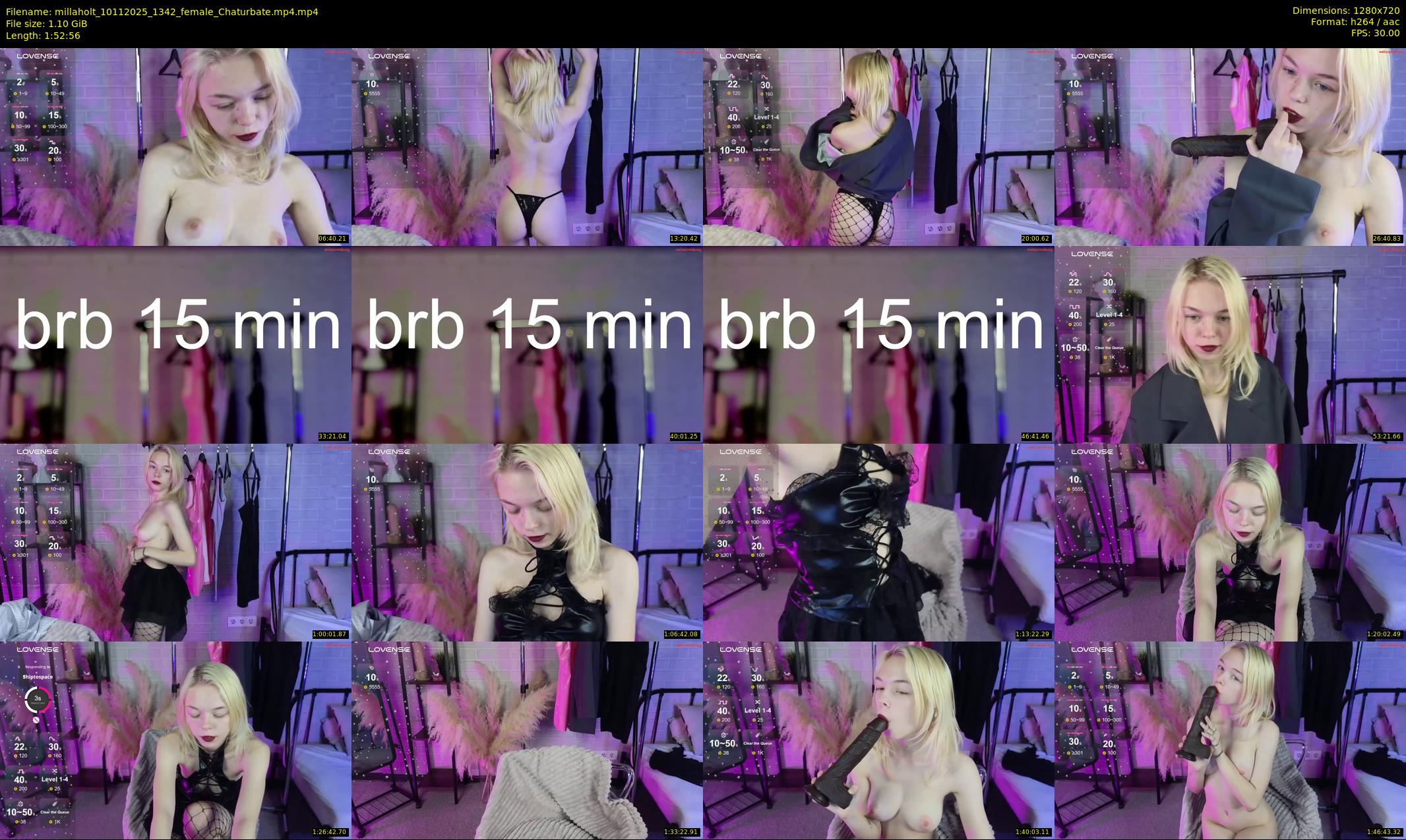 millaholt — 113 minute Chaturbate female cam show recording, 720p, Nov 10, 2025