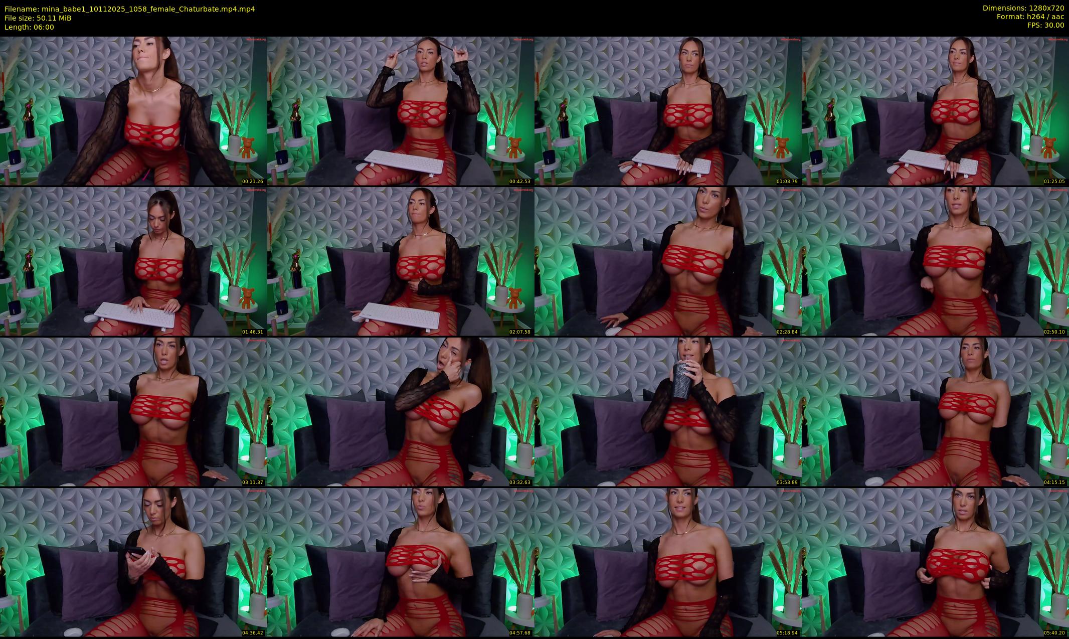 mina_babe1 — 6 minute Chaturbate female cam show recording, 720p, Nov 10, 2025