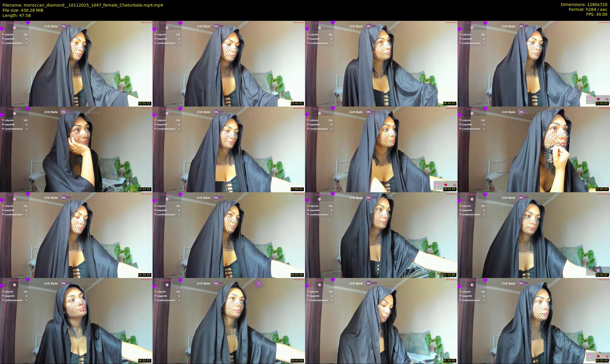 moroccan_diamond_ — 48 minute Chaturbate female cam show recording, 720p, Nov 10, 2025