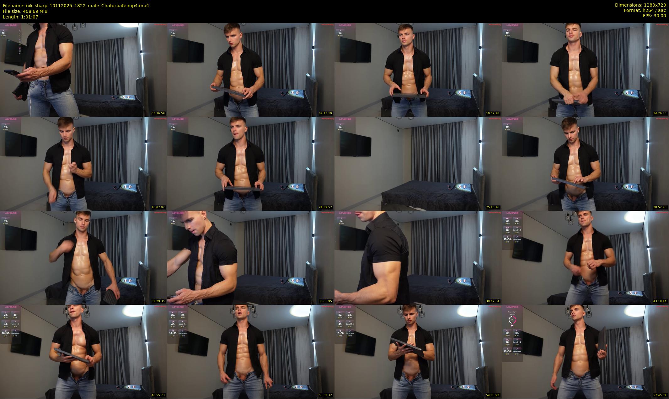 nik_sharp — 62 minute Chaturbate male cam show recording, 720p, Nov 10, 2025